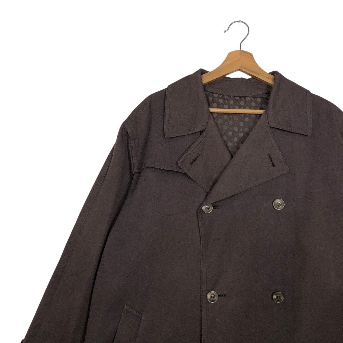Vintage 🔥RICH BROWN VINTAGE LONG JACKET LINING JEAN LOUIS SCHERRER Size US M / EU 48-50 / 2 - 8 Thumbnail