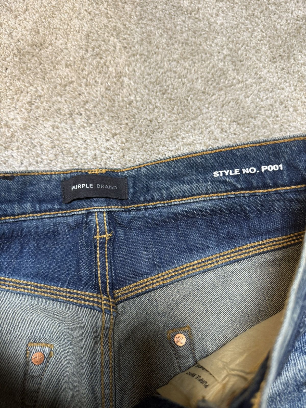 Purple Brand Purple Brand Shadow Seam Distressed Skinny Jeans P001 Size US 30 / EU 46 - 5 Thumbnail