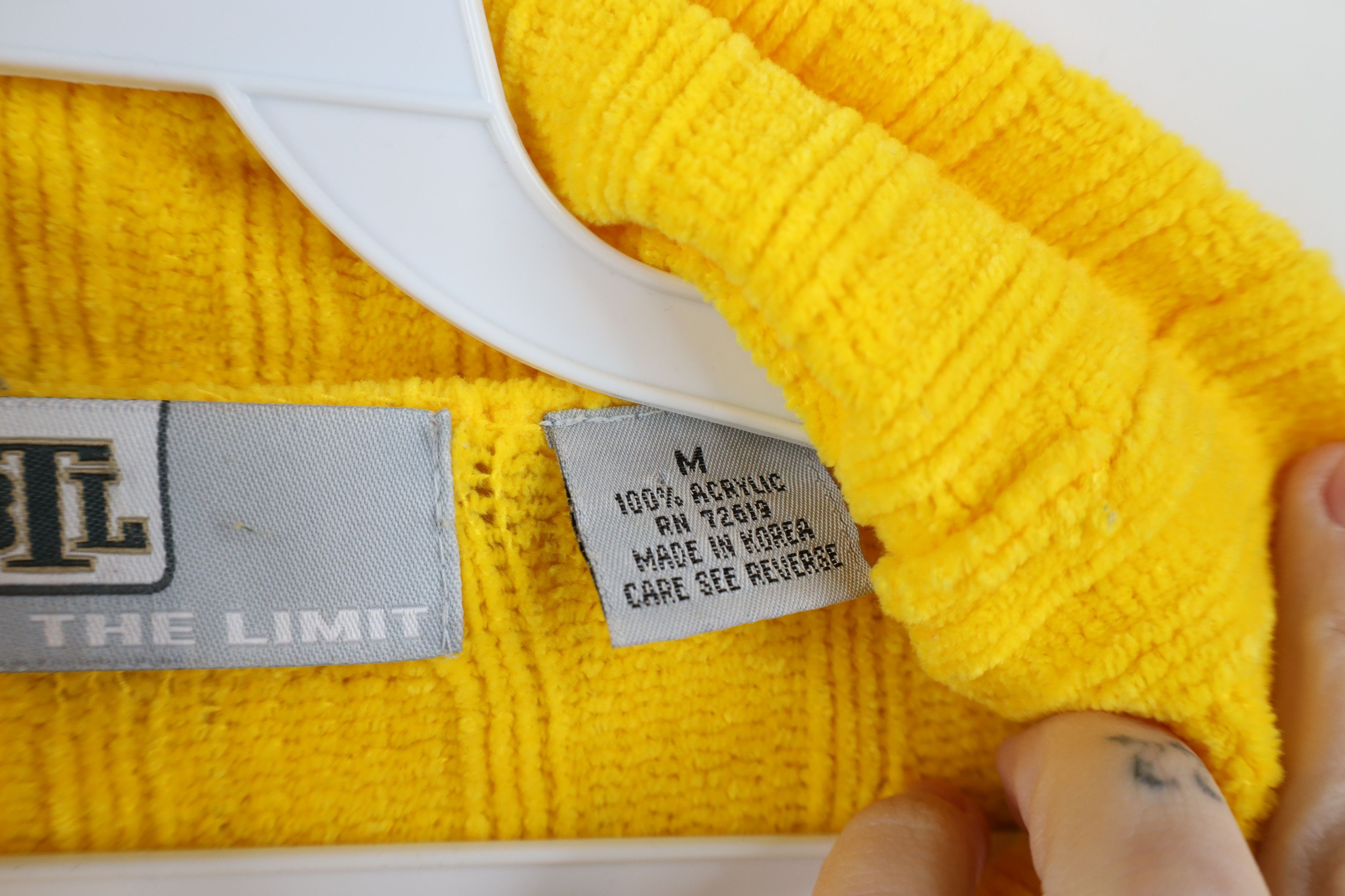 Vintage Vintage 90s Y2K Streetwear Ribbed Knit Turtleneck Sweater Size US M / EU 48-50 / 2 - 7 Thumbnail