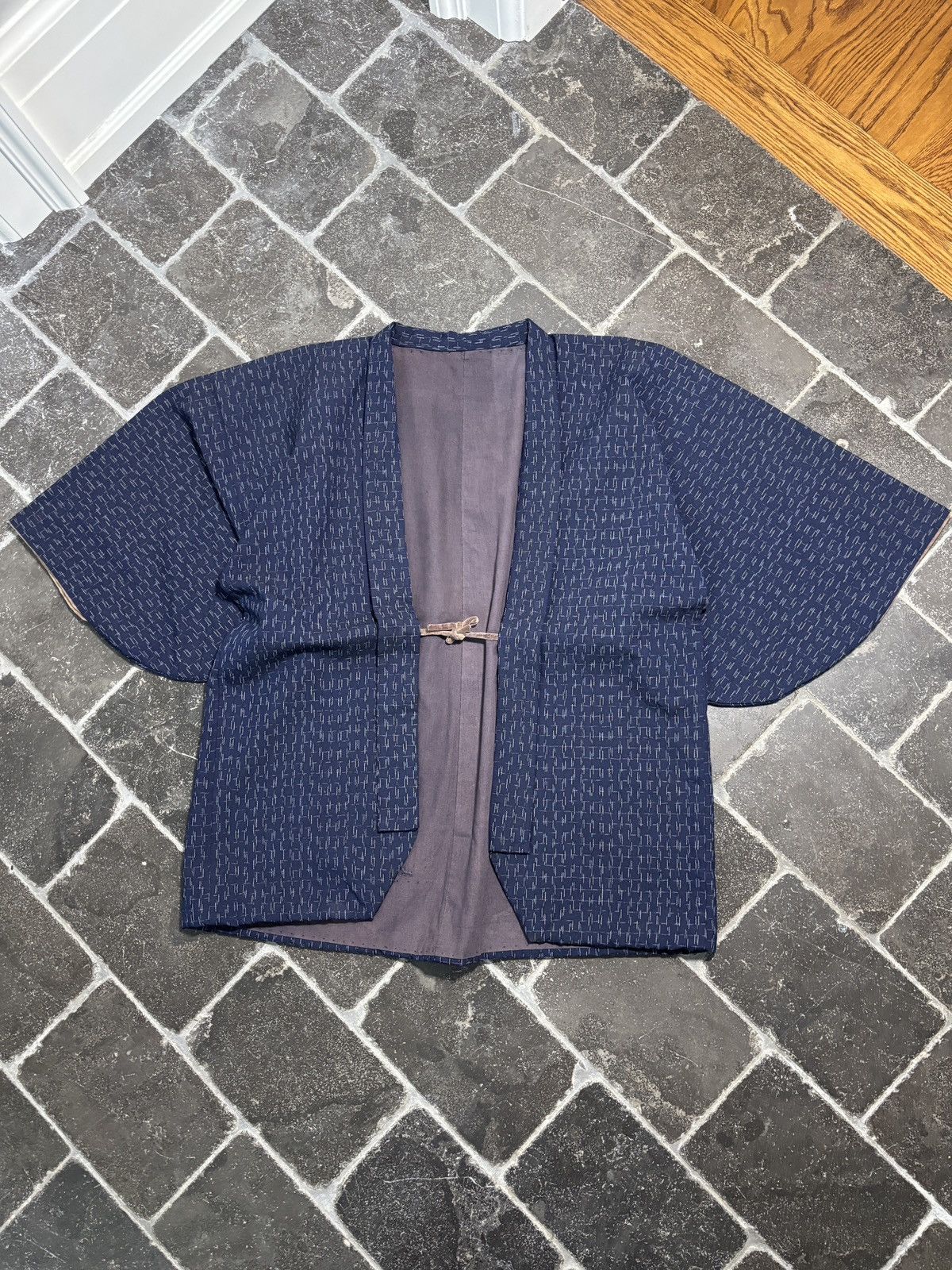 Vintage Japanese True Vintage Kimono Bath Robe Haori Jacket 50s 60s Size US S / EU 44-46 / 1 - 8 Thumbnail