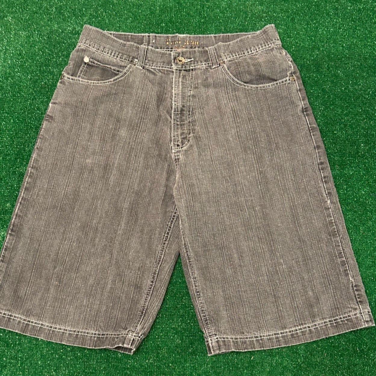 Vintage VINTAGE Y2K Tool Jean Baggy Hip Hop Skater Grunge Jeans Shorts Men 36 Jorts JNCO Jinzu Gray Dark Pockets Brand Baseline Size US 36 / EU 52 - 2 Thumbnail