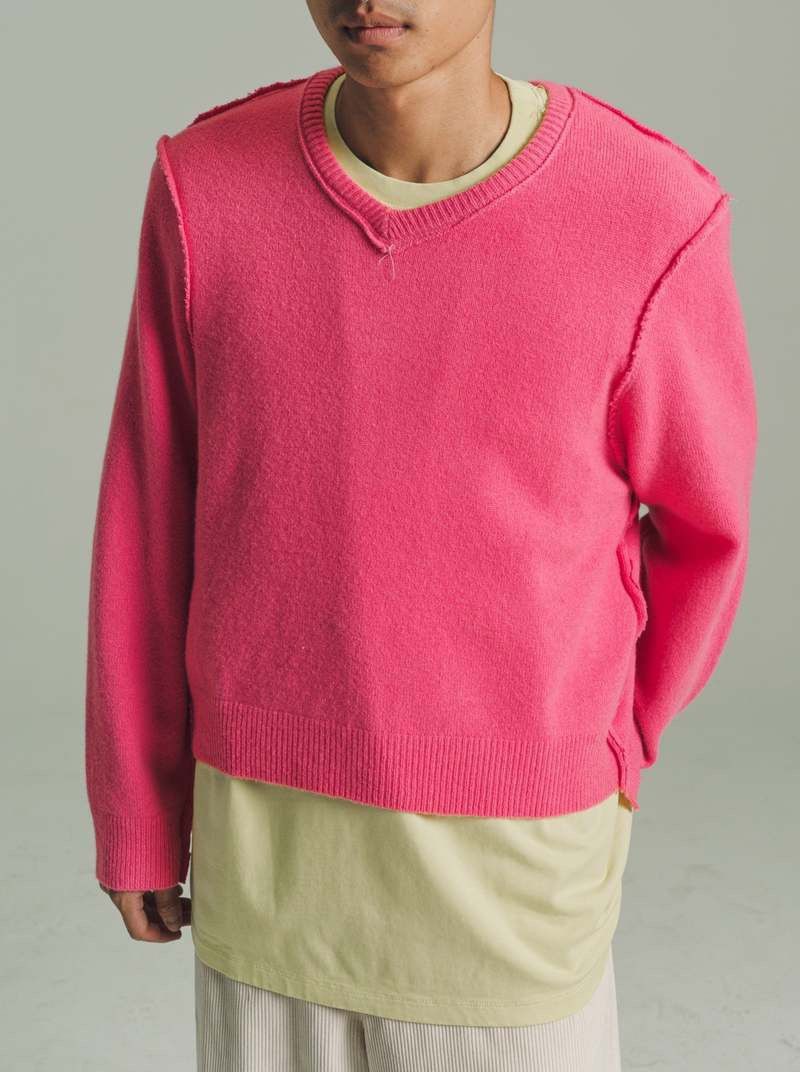 Camiel Fortgens Frankenstein V-Neck Sweater Size US S / EU 44-46 / 1 - 6 Thumbnail