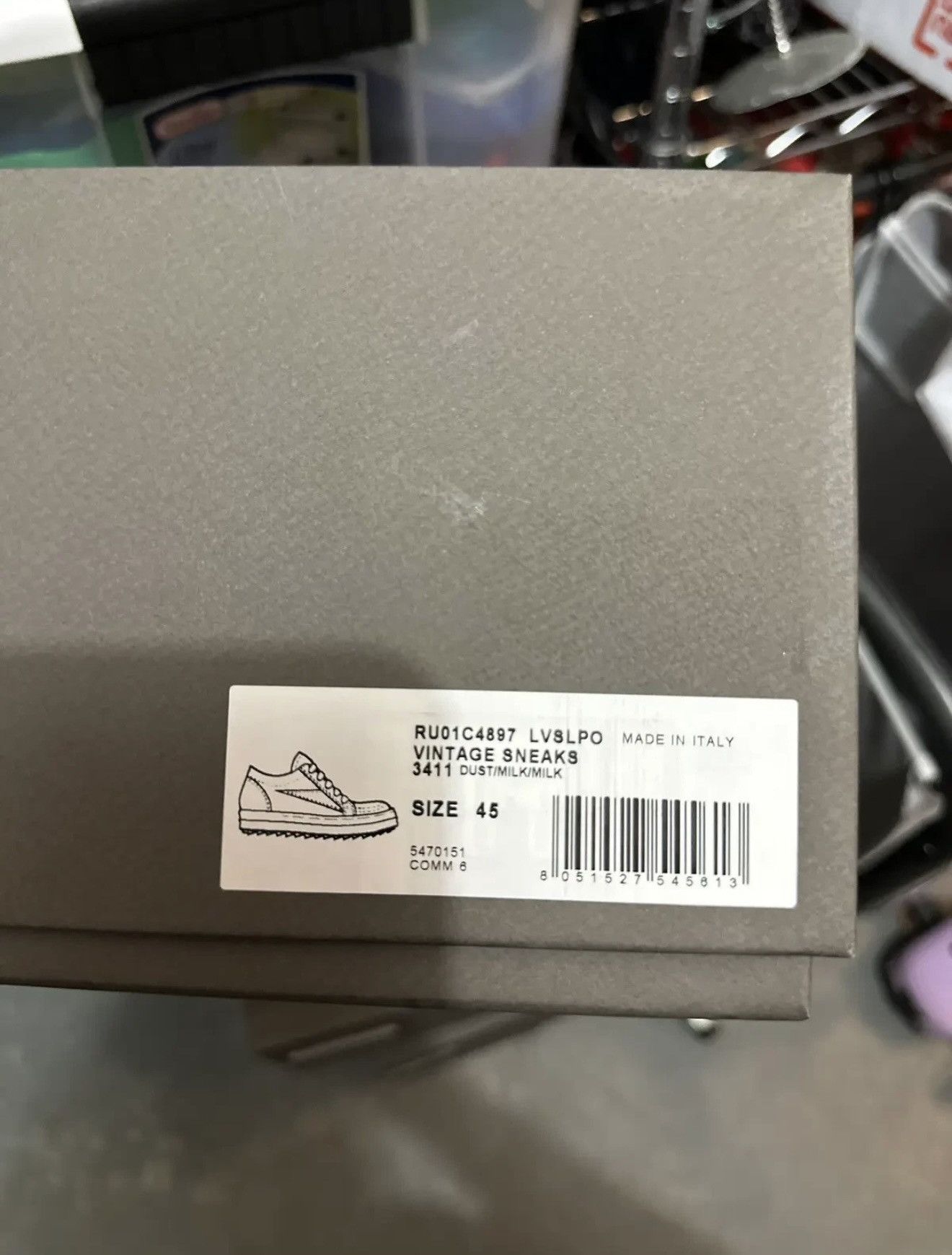 Rick Owens RICK OWENS VINTAGE SNEAKER DUST Size US 12 / EU 45 - 8 Thumbnail