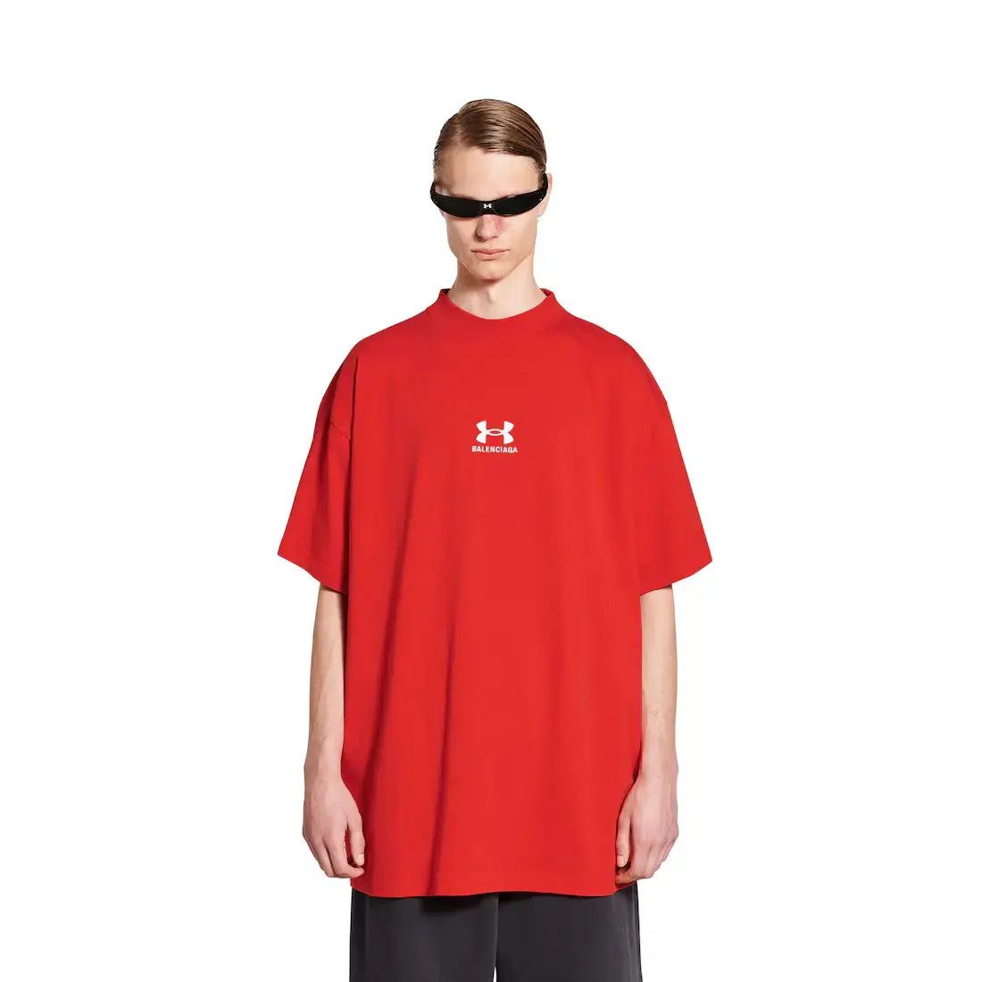 Balenciaga × Under Armour o1w1db10925 Under Armour® T- Shirt Oversized in Red Size US XS / EU 42 / 0 - 4 Thumbnail