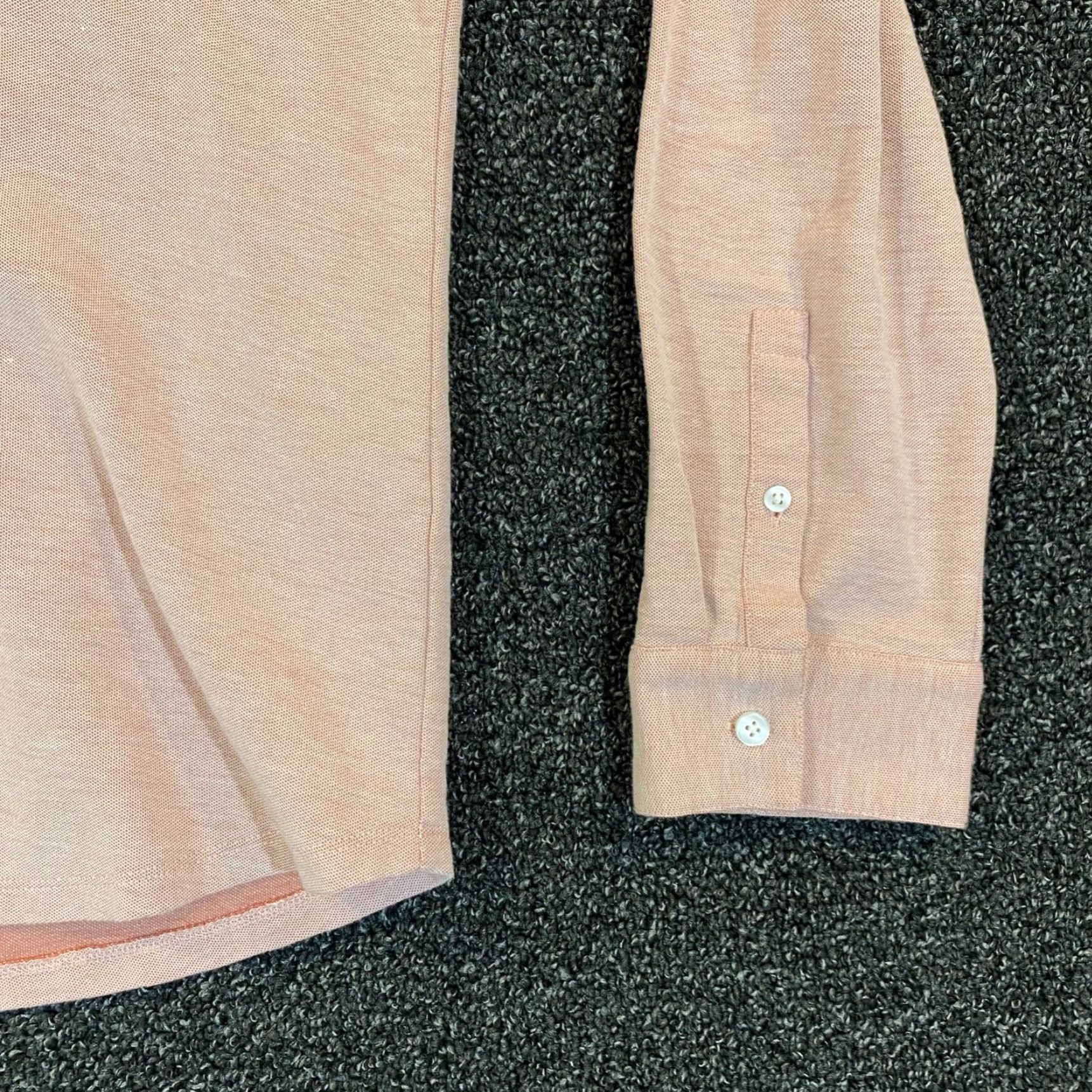 Vince Vince Shirt Mens XL Light Pink Button Up Casual Dress Top Long Sleeve Collared Size US XL / EU 56 / 4 - 5 Thumbnail