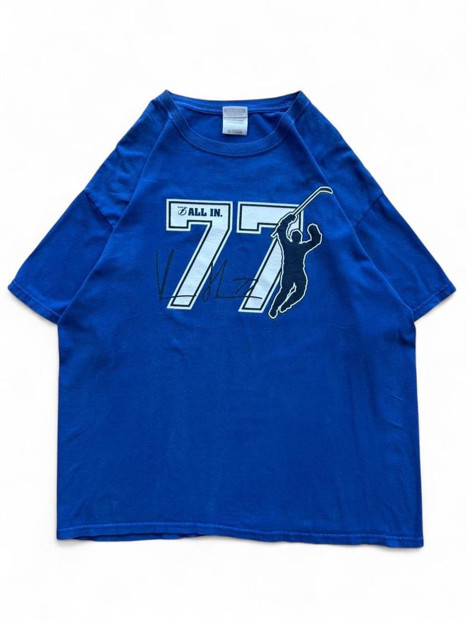 NHL Vintage Tampa Bay Lightning Victor Hedman #77 Signature Tee Size US XL / EU 56 / 4 - 1 Thumbnail