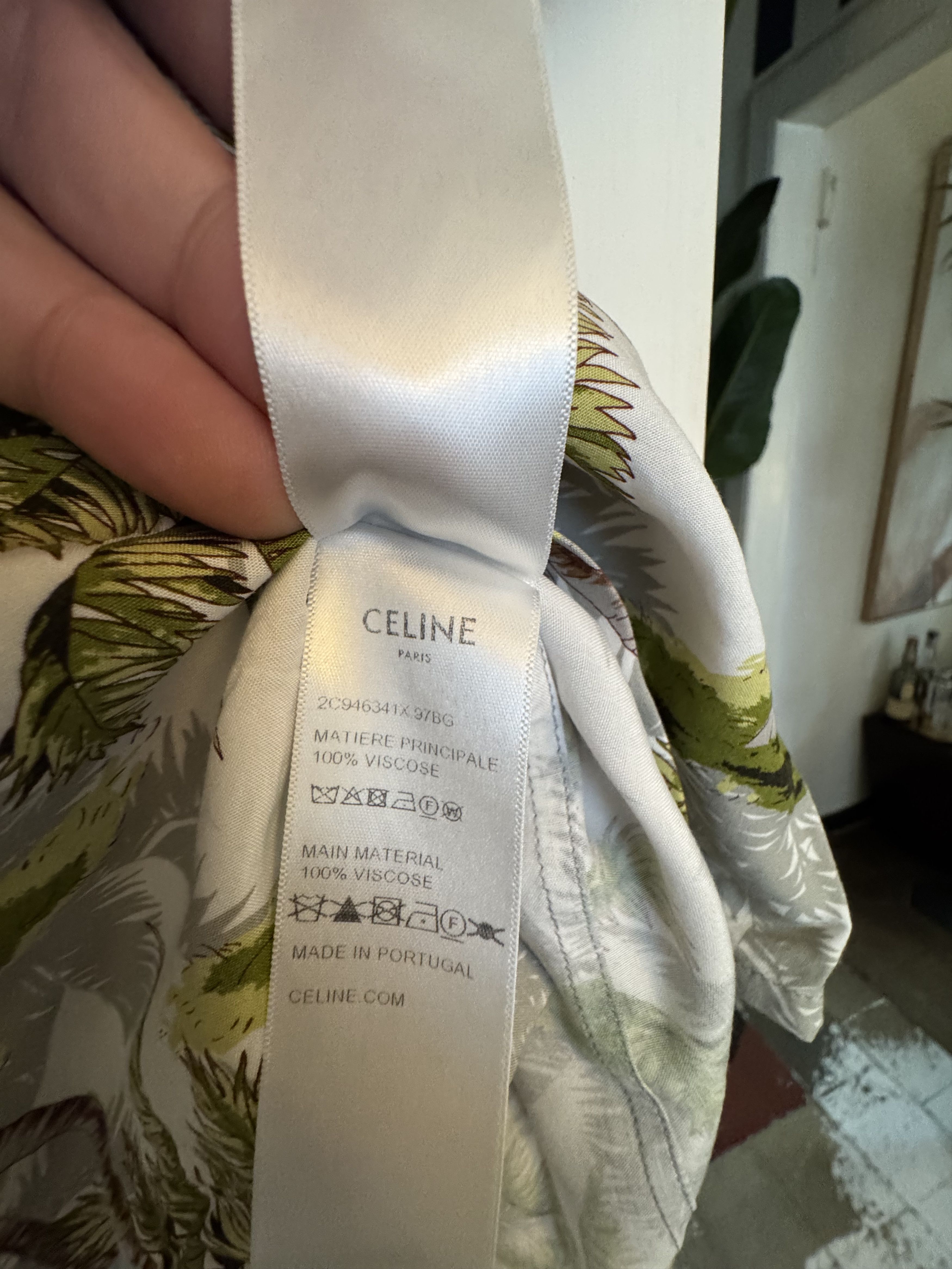 Celine HAWAIIAN Shirt Size US L / EU 52-54 / 3 - 5 Thumbnail