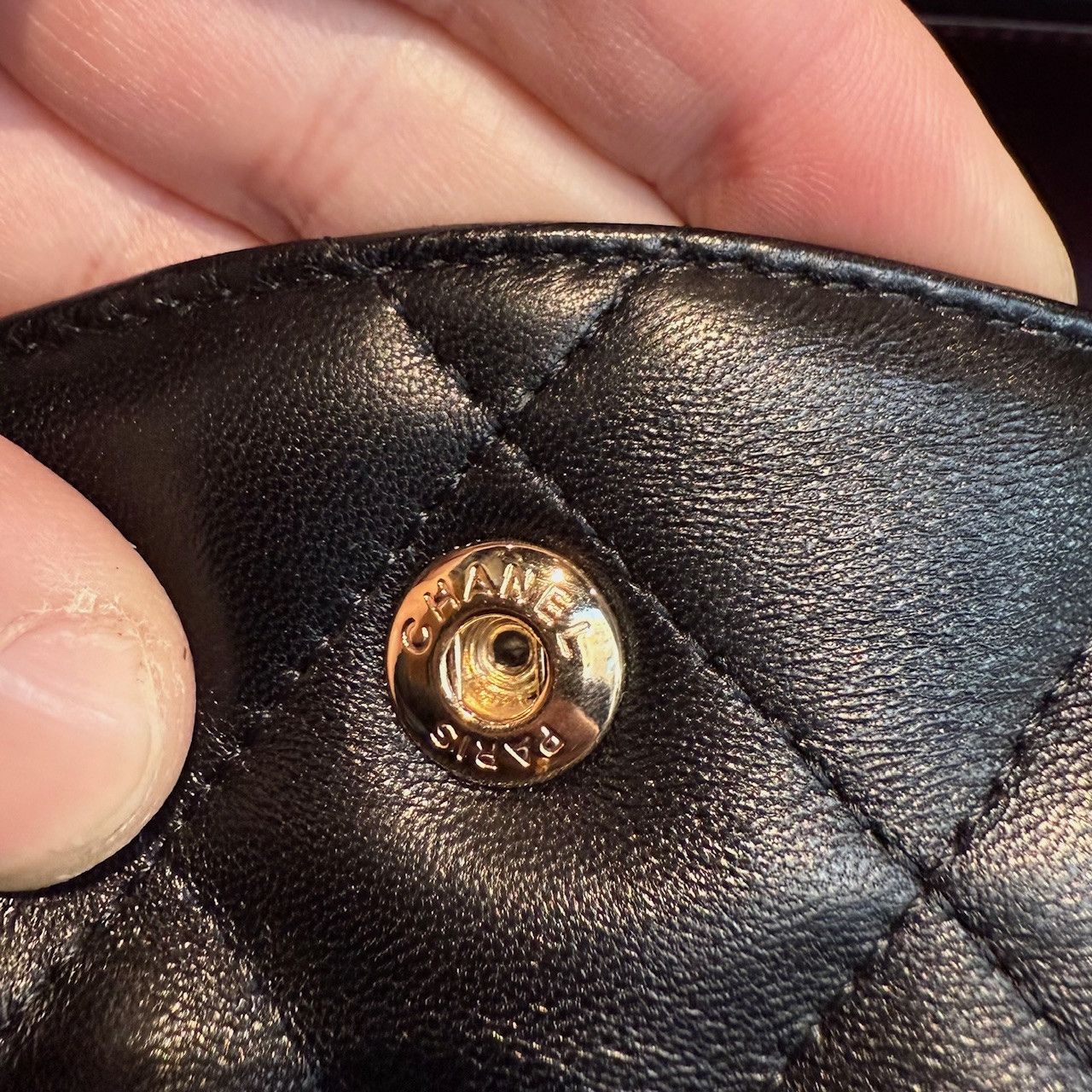 Chanel Black Lambskin GHW Jumbo Classic Double Flap Bag