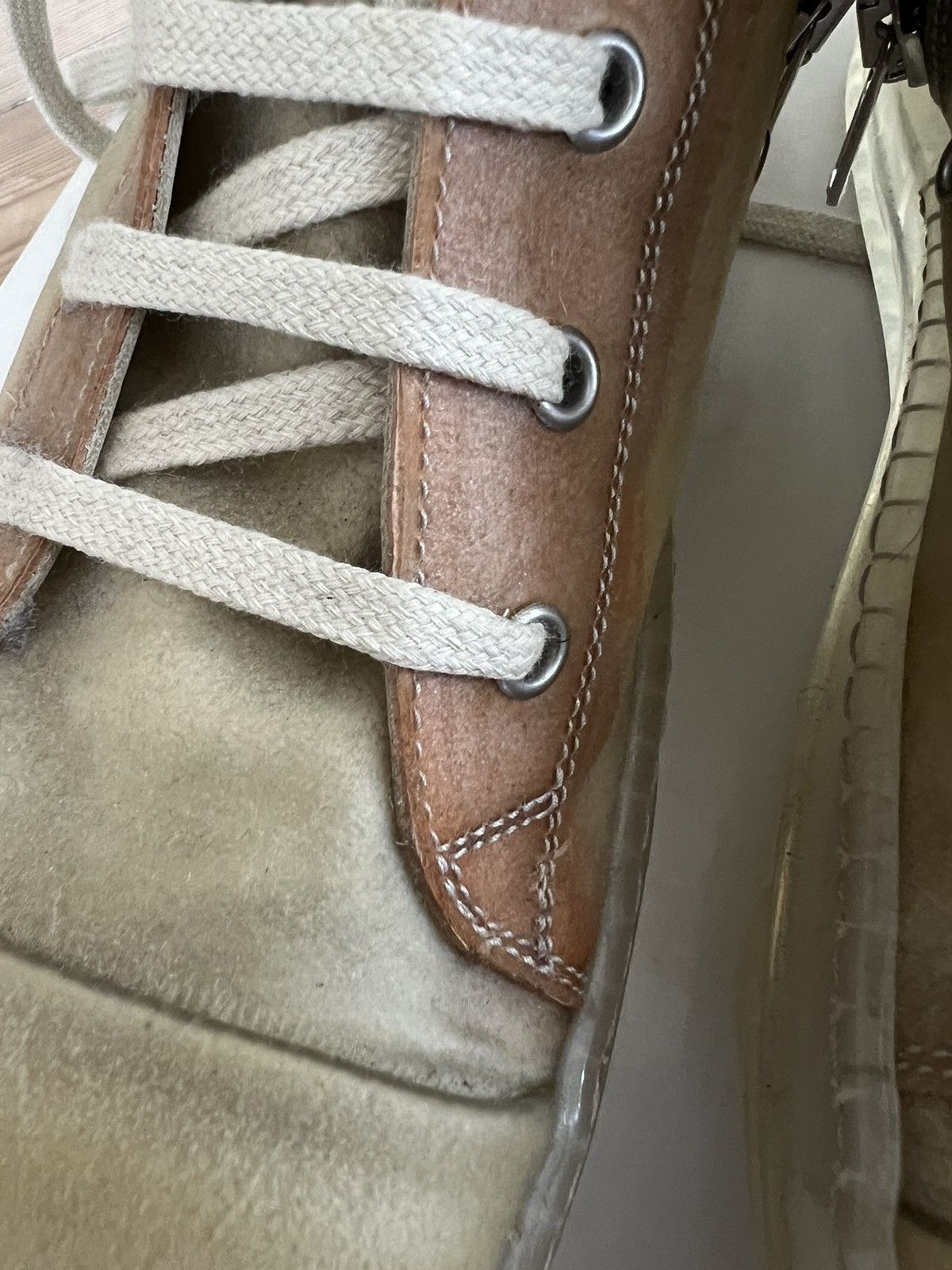 Rick Owens Rare Sample Rick Owens Apparition Leather Ramones Size US 8 / EU 41 - 7 Thumbnail