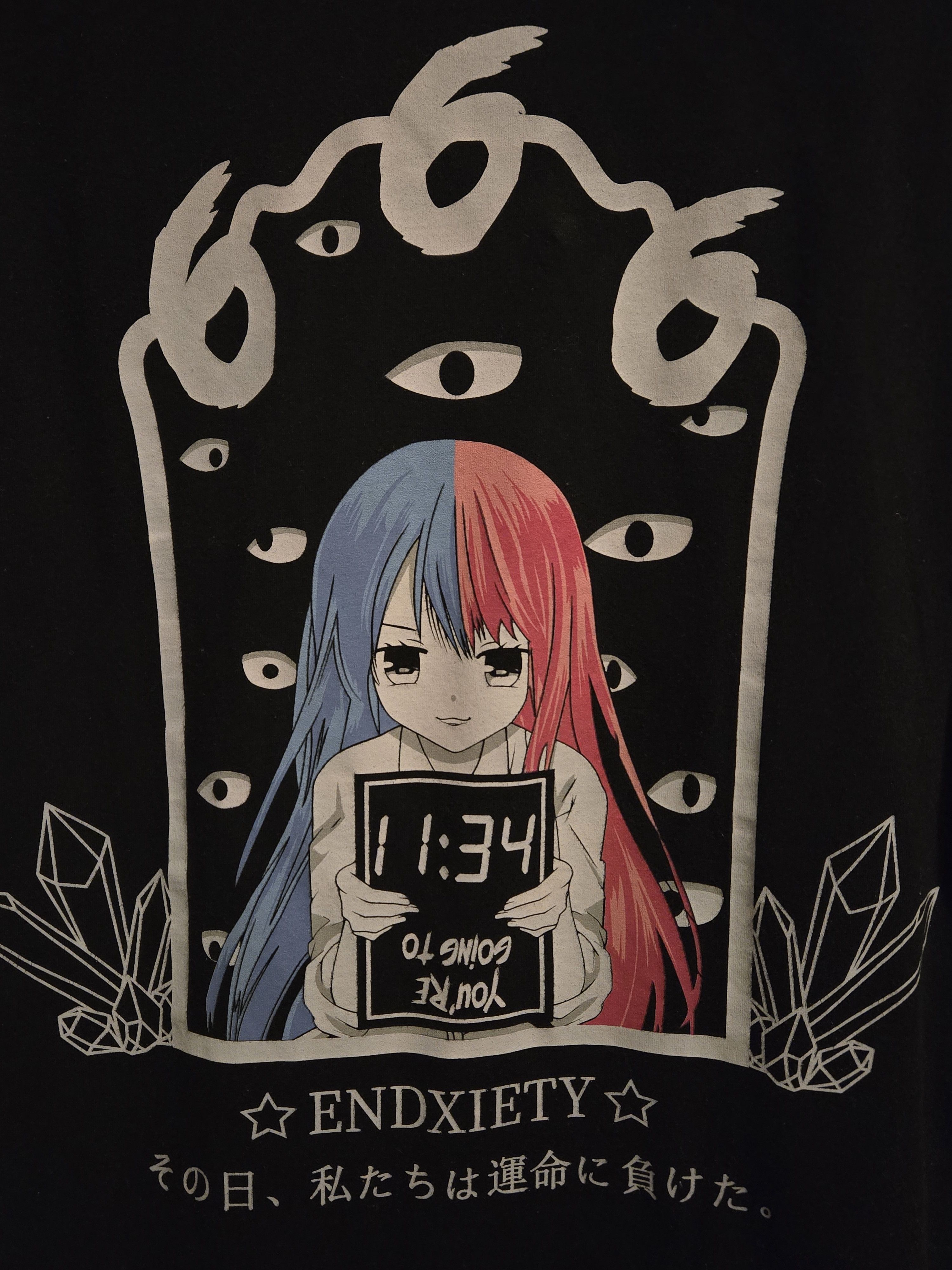 Anime Kimoji Style Endxiety 666 Hell Tee Size US M / EU 48-50 / 2 - 3 Thumbnail