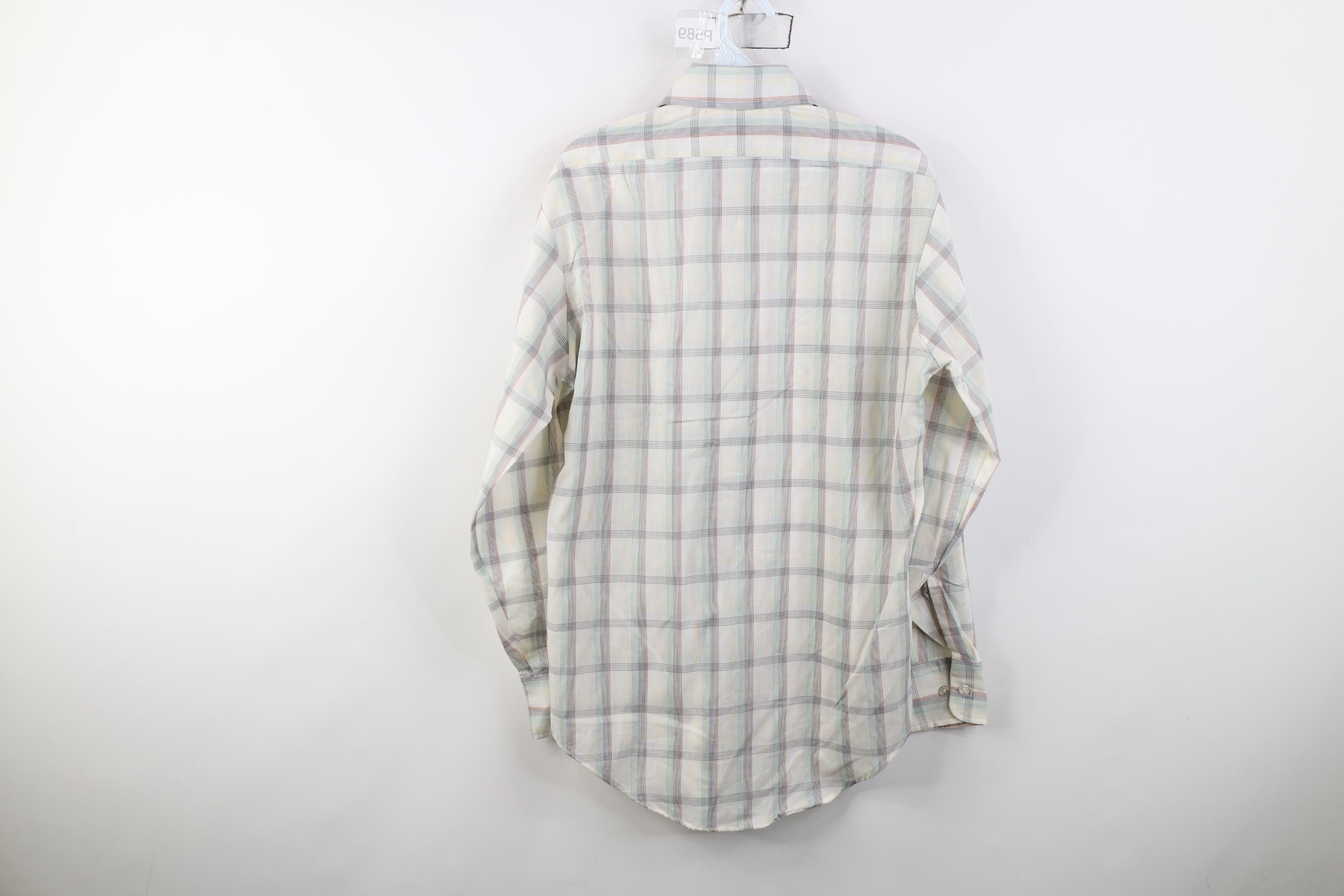 Vintage Vintage 70s Streetwear Rainbow Dagger Collar Button Shirt Size US M / EU 48-50 / 2 - 10 Thumbnail