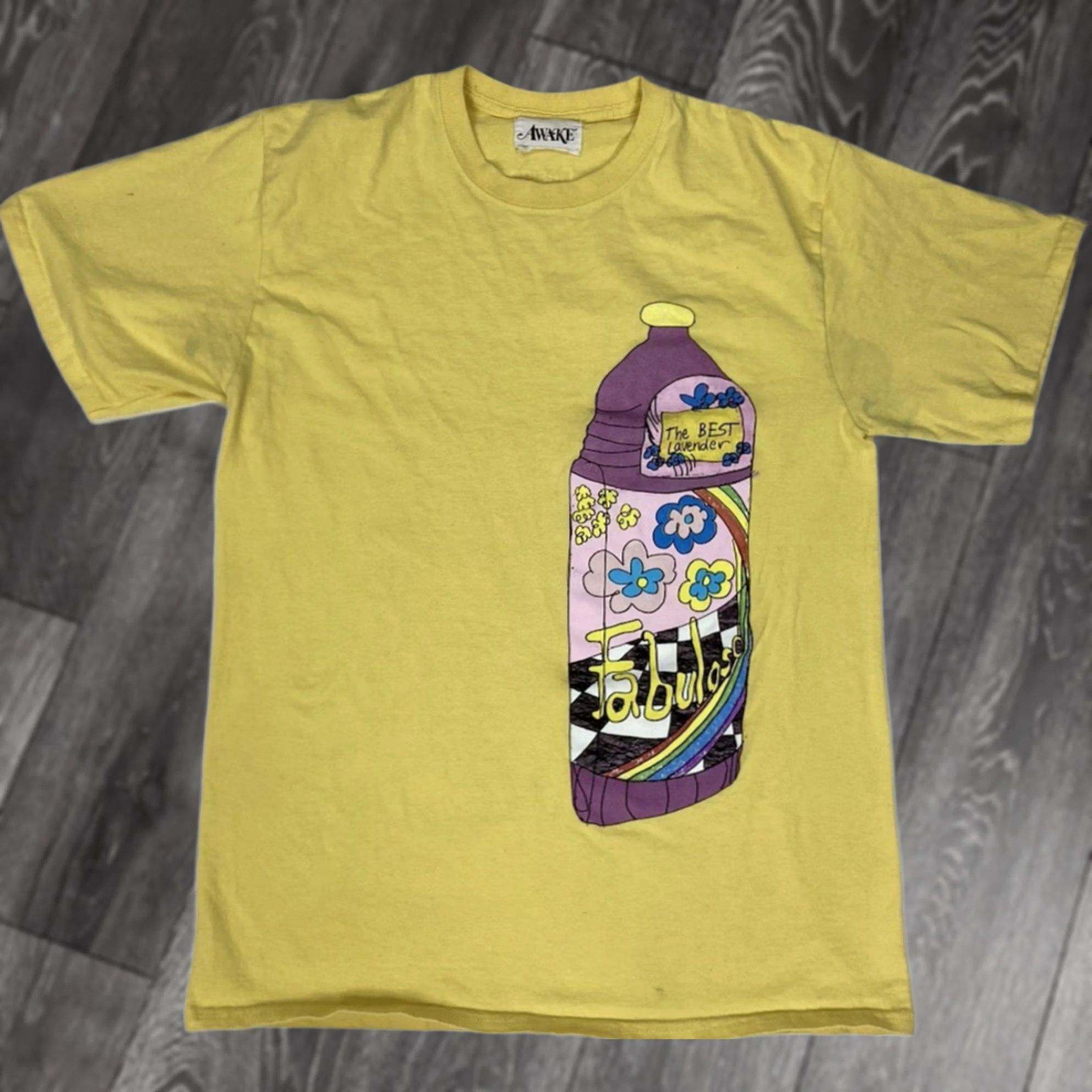 Awake NY Awake Tschabalala Design Miami Graphic T-shirt Men Medium Yellow Short Sleeve Size US M / EU 48-50 / 2 - 1 Thumbnail