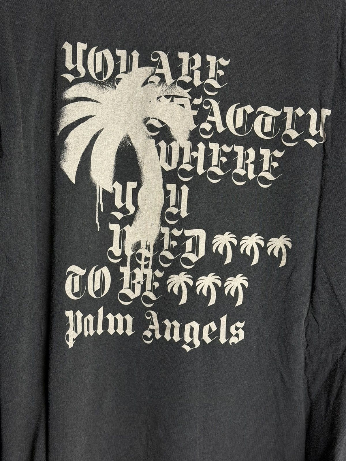 Palm Angels Palm Angels Statement Monogram Longsleeve T-shirt *NEW* Size US XXL / EU 58 / 5 - 10 Thumbnail