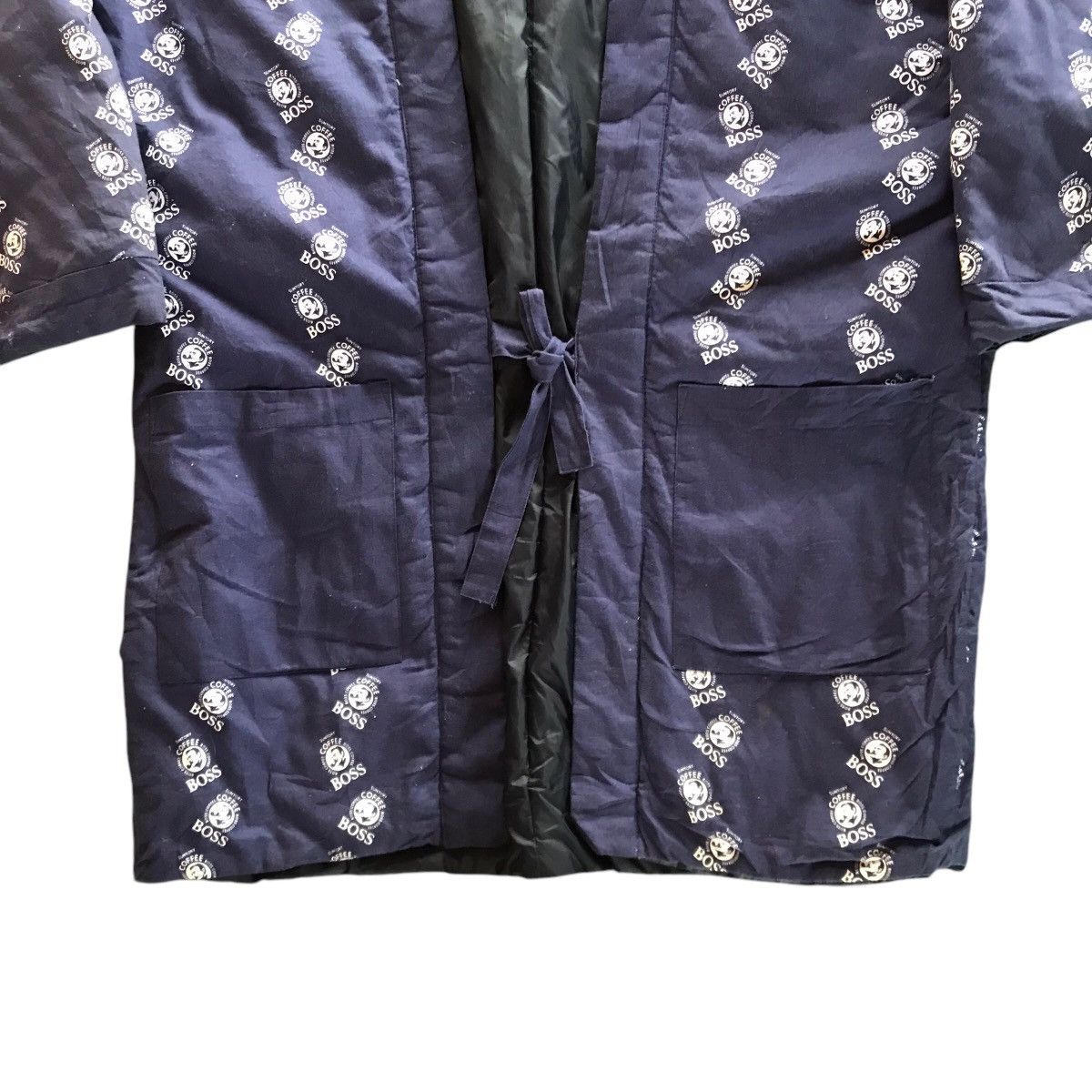 Japanese Brand Vintage Suntory Coffee Boss Cardigan Kimono Hanten ful print Size US L / EU 52-54 / 3 - 6 Thumbnail