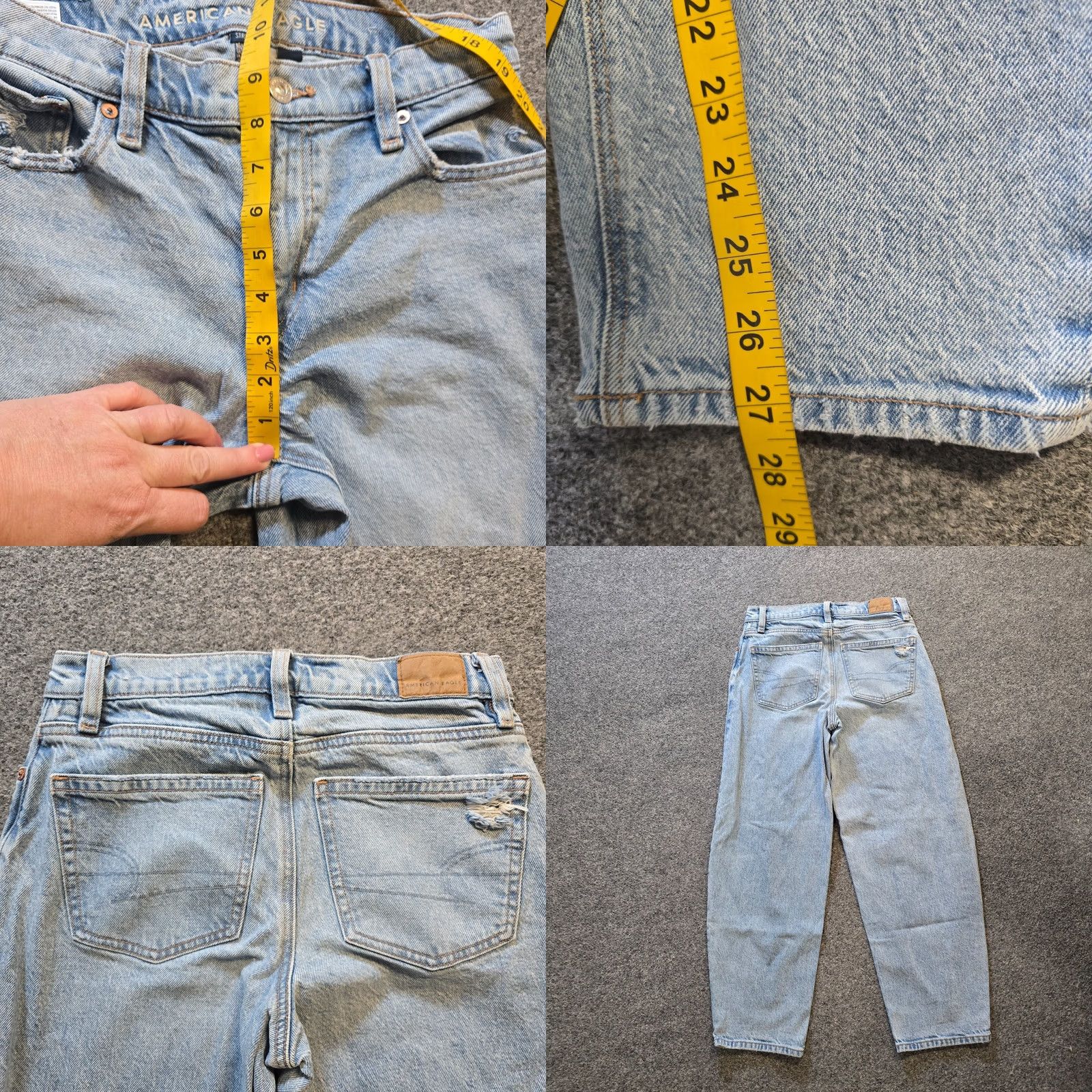 American Eagle Outfitters American Eagle Jeans Womens 00 Blue Lightwash Barrel Leg Baggy Mid Rise Casual Jeans Women 00 Blue Lightwash Barrel Leg Baggy Mid Rise Casual Size 24" / US 00 / IT 34 - 8 Thumbnail