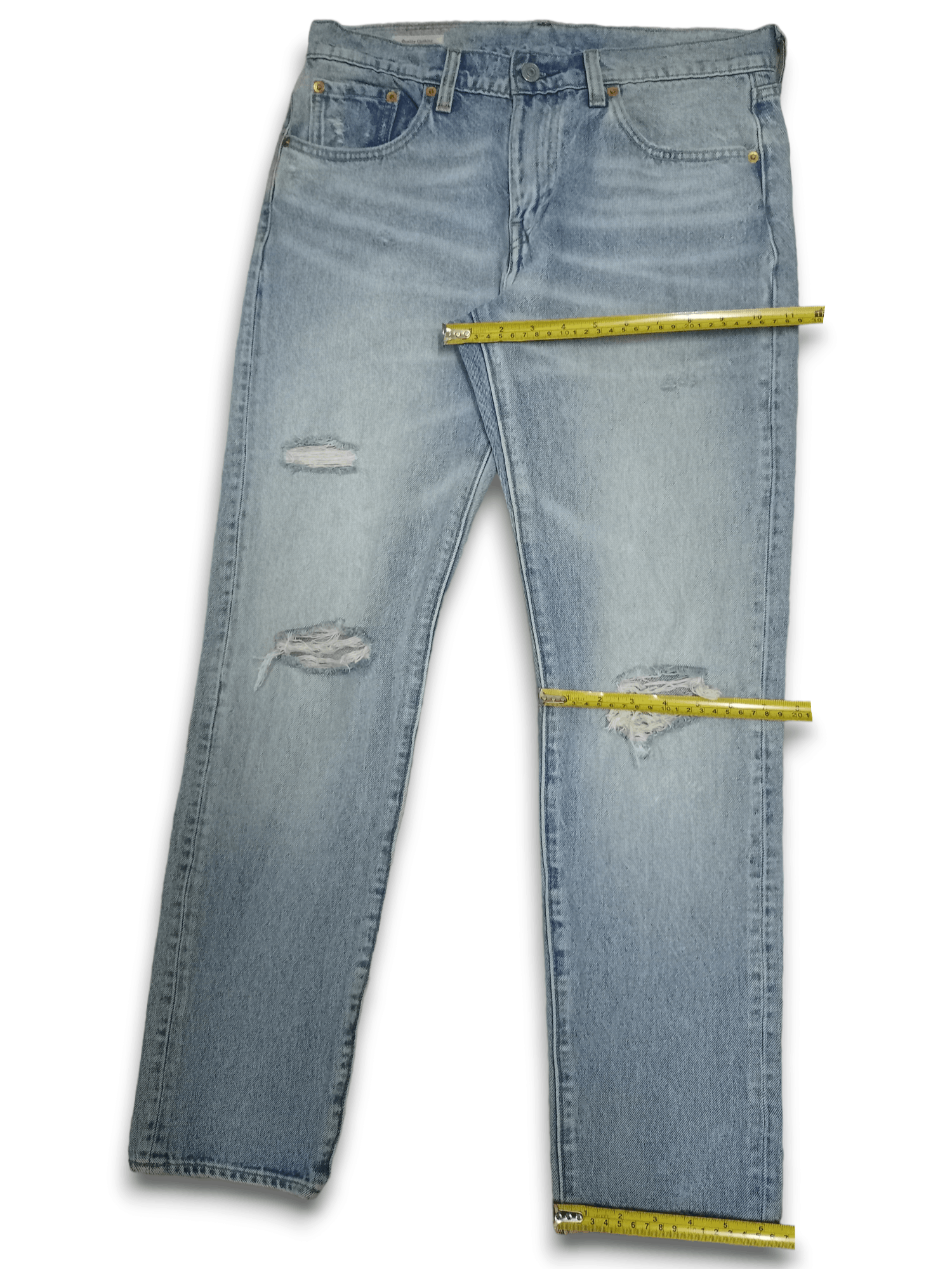 Levi's Vintage Levis Big E Hi-Ball Blue Wash Distressed Jeans 32x29 Size US 32 / EU 48 - 12 Thumbnail