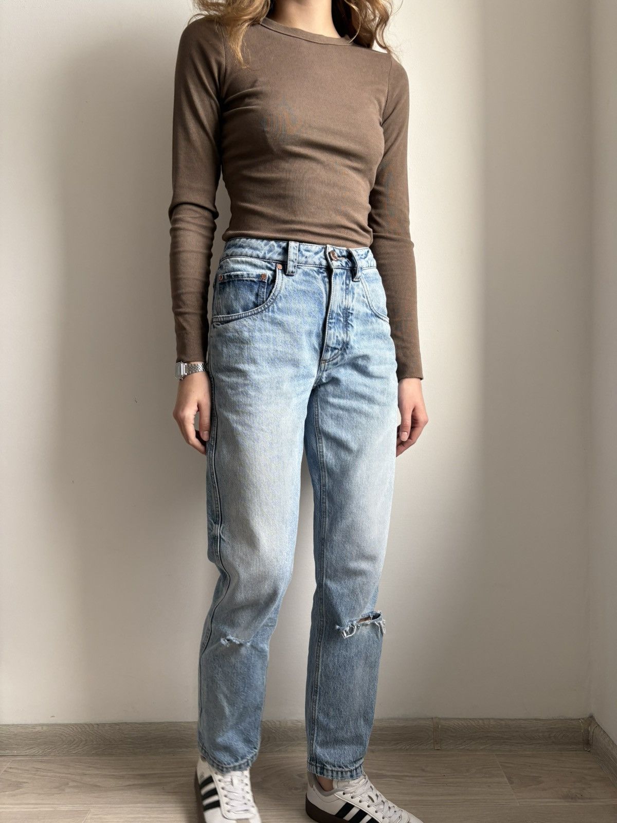 Brunello Cucinelli BRUNELLO CUCINELLI WOMEN STRAIGHT LEG DISTRESSED JEANS IT 38 Size 26" / US 2 / IT 38 - 20 Thumbnail