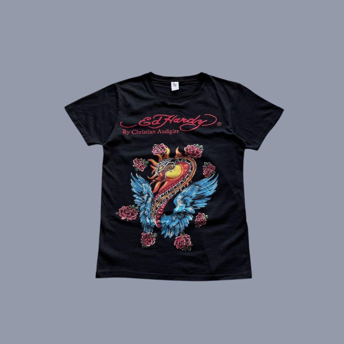 Ed Hardy Ed Hardy T Shirt Black Y2K Swag Size US L / EU 52-54 / 3 - 1 Thumbnail