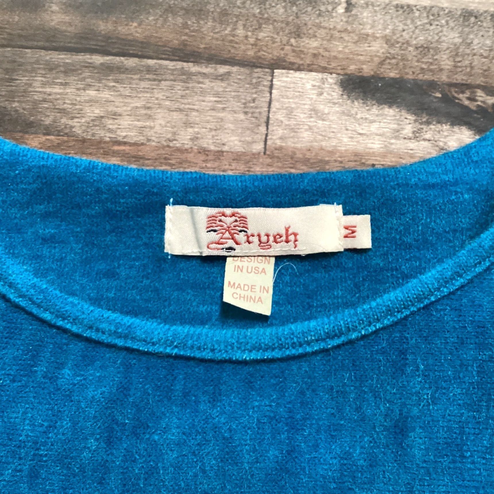 Anthropologie Aryeh Anthropologie Sweater Dress Women M Blue Flowers Flare Sleeve Boho Retro Knee Length Knit Pullover Size M Blue Womens Dress } Size M / US 6-8 / IT 42-44 - 3 Thumbnail