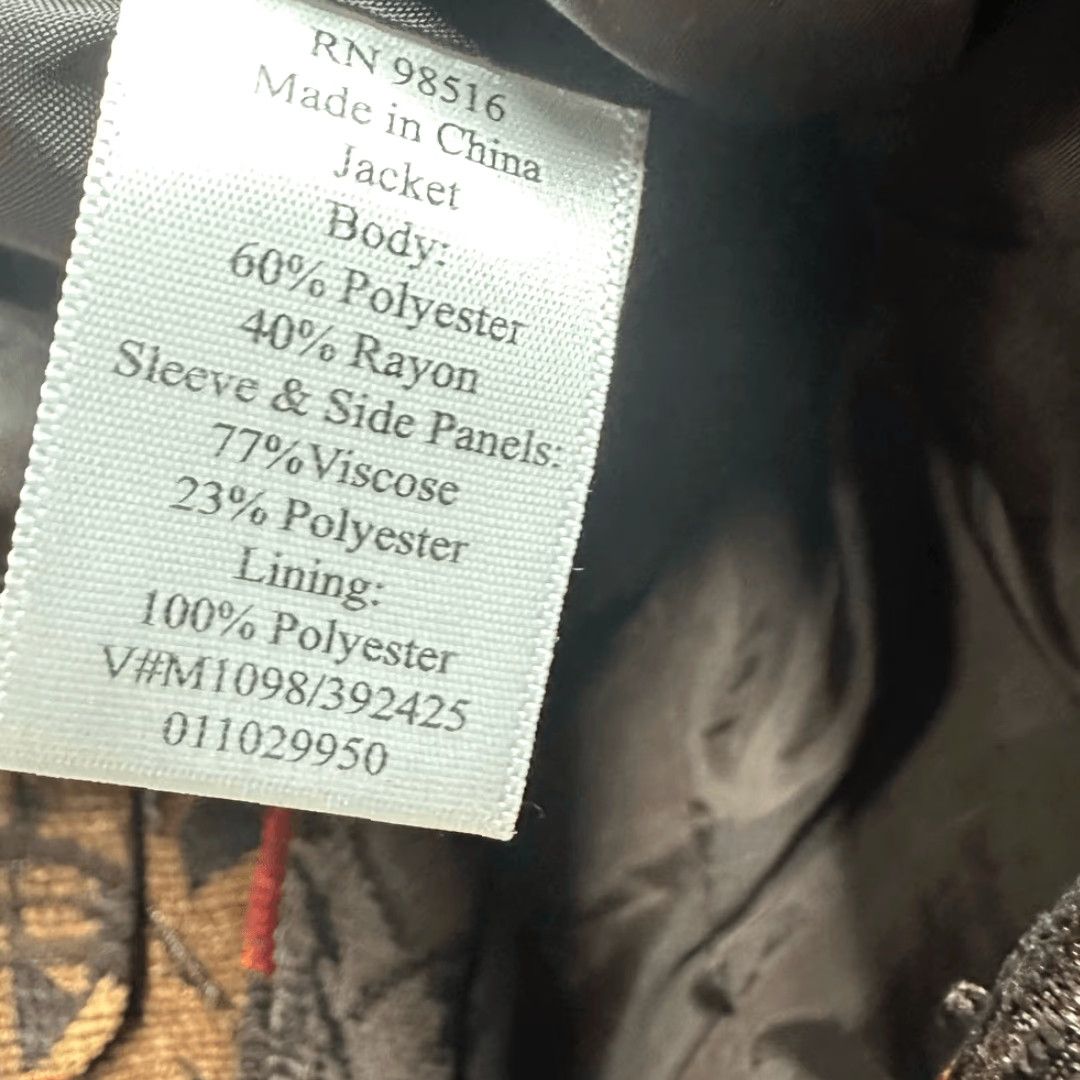 Coldwater Creek Coldwater Creek Blazer Jacket Womens Size 4 Brown Tapestry Multi Texture Paneled Autumn Basic Jacket Mens? Size S / US 4 / IT 40 - 4 Thumbnail