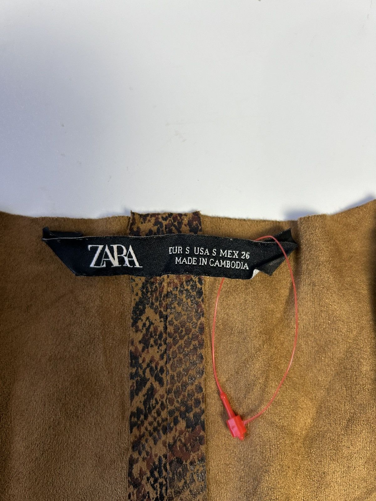 Zara ZARA PYTHON SKIN PRINTED BLAZER Size S / US 4 / IT 40 - 4 Thumbnail