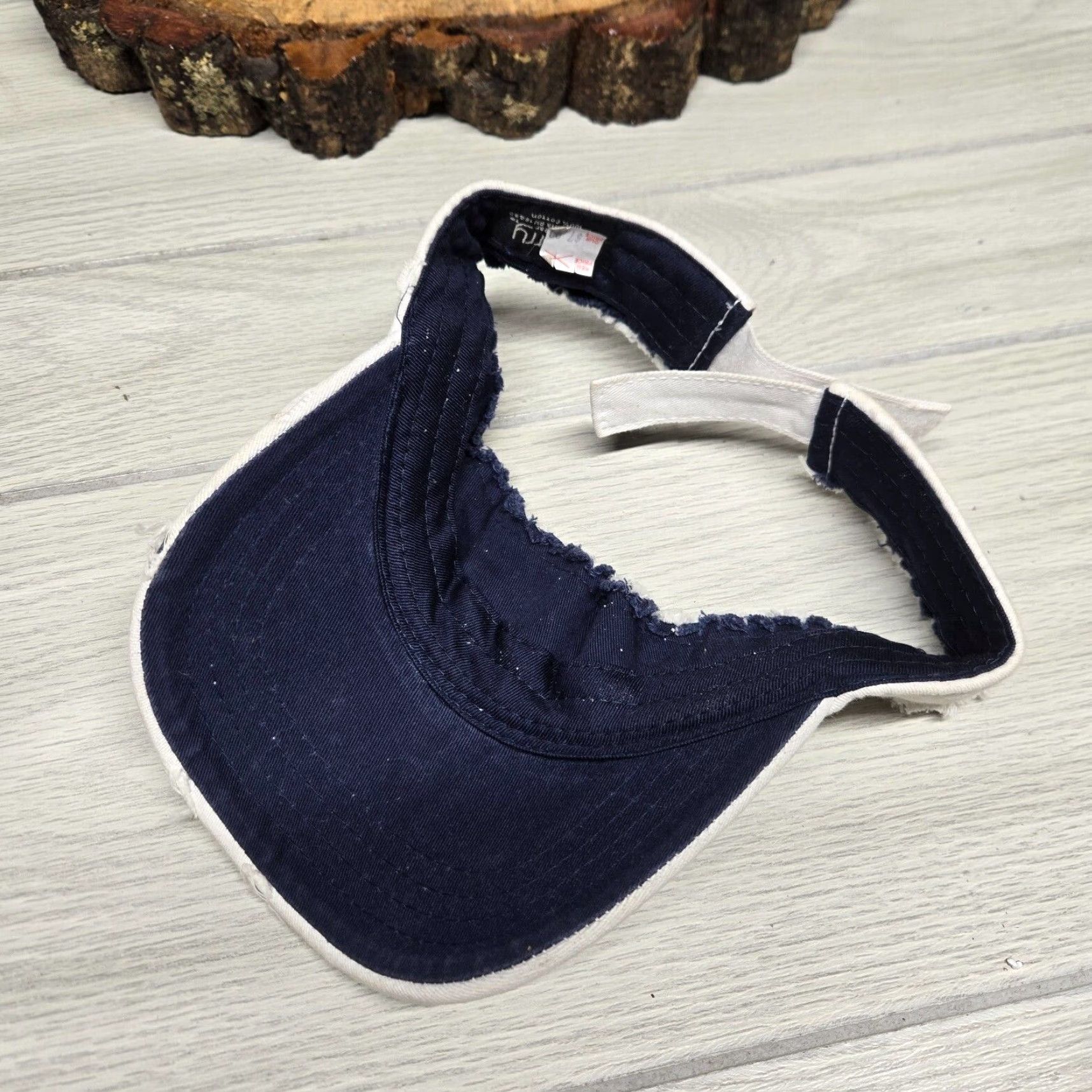 Logo 7 Vintage Myrtle Beach Surf Shop Cotton Canvas Visor Hat Adjustable Gray Beach Outdoors Surfing Men Size ONE SIZE - 5 Thumbnail