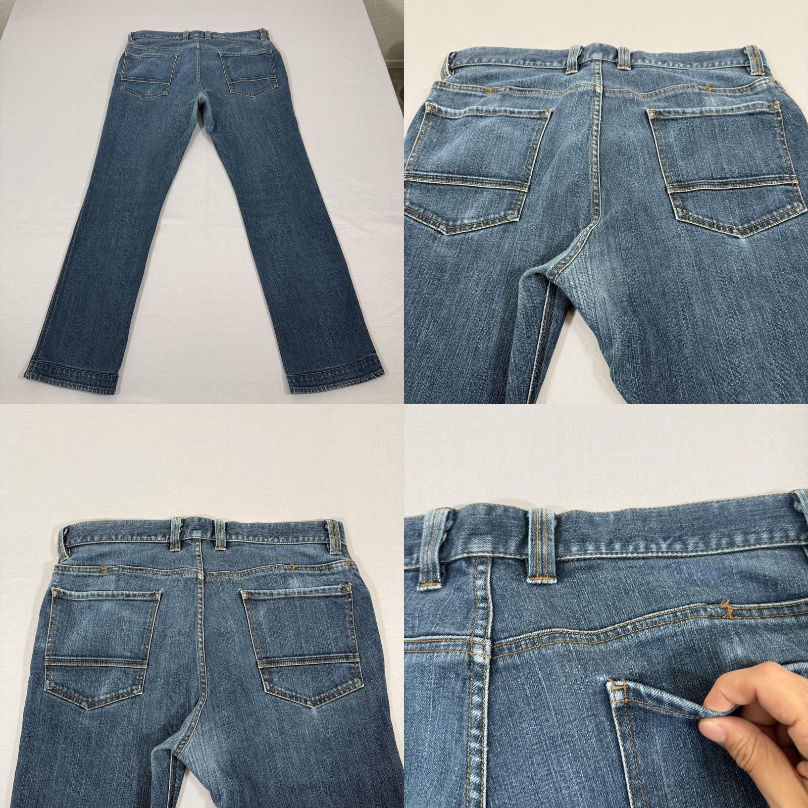 Vintage Triple Aught Design Jeans Mens 34x30 Blue Core Straight Fit Denim Pants Stretch Size US 34 / EU 50 - 10 Thumbnail