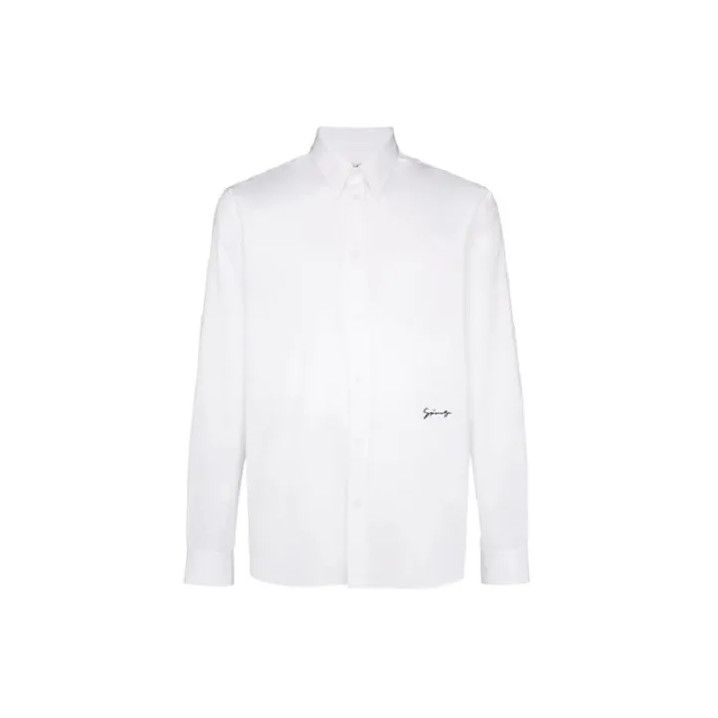 Givenchy Givenchy Classic Logo Embroidery Long-Sleeve Shirt Size US M / EU 48-50 / 2 - 1 Thumbnail