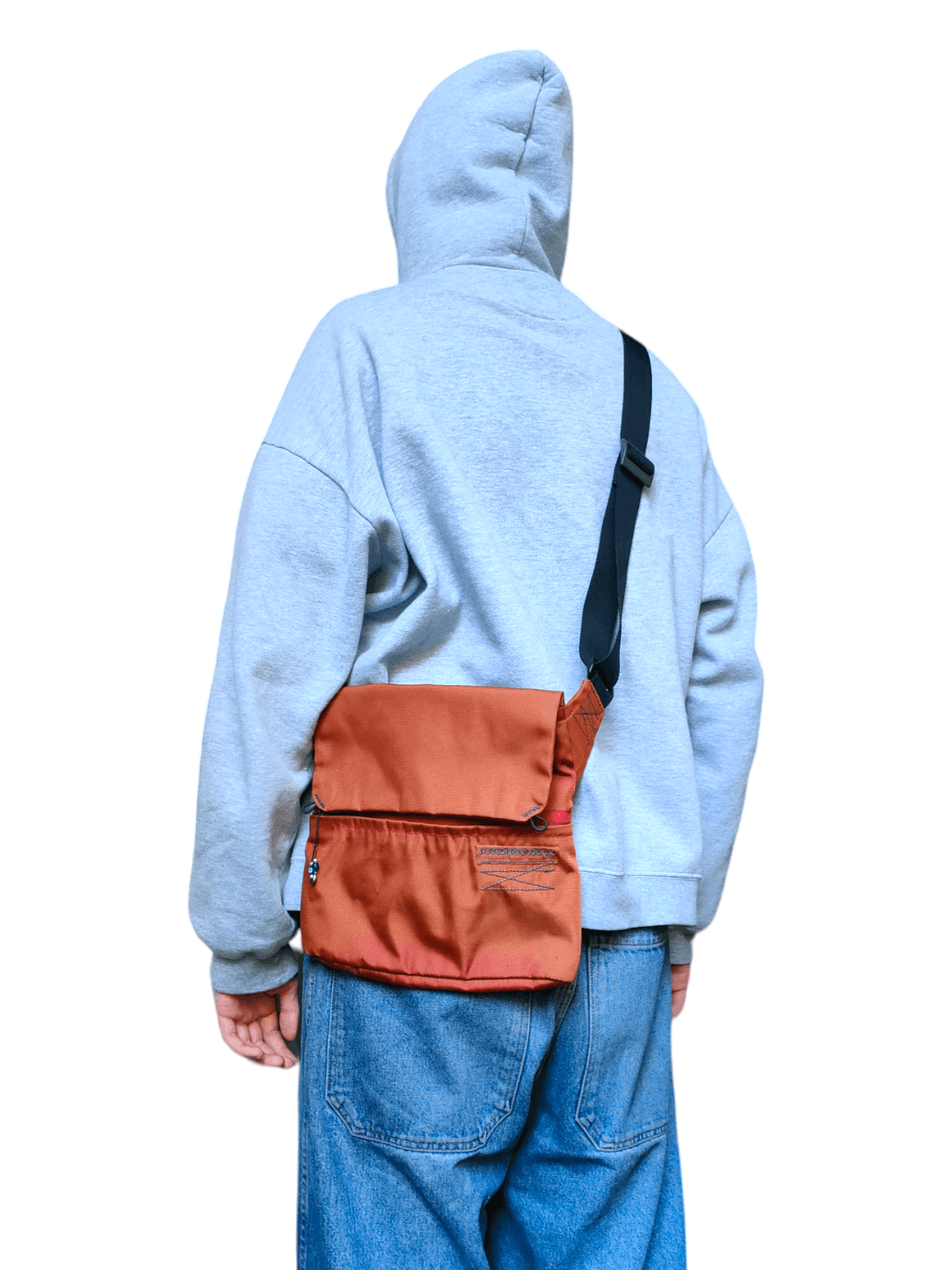 00S Mandarina Duck Crossbody Bag in Orange, Men's