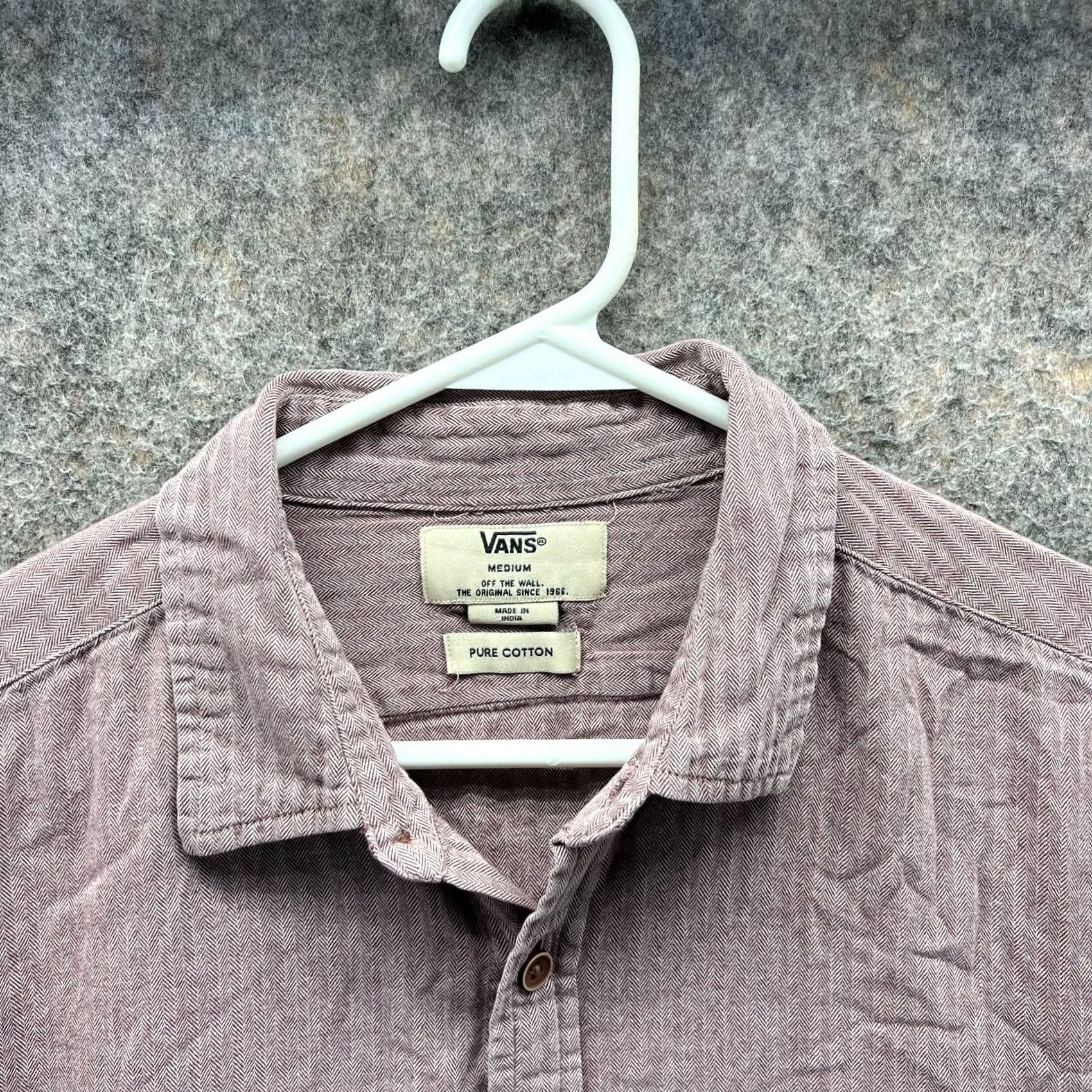 Vans Vans Shirt Men Medium Adult Purple Casual Button-Down Pocket Pure Cotton Vintage Regular Size US M / EU 48-50 / 2 - 3 Thumbnail