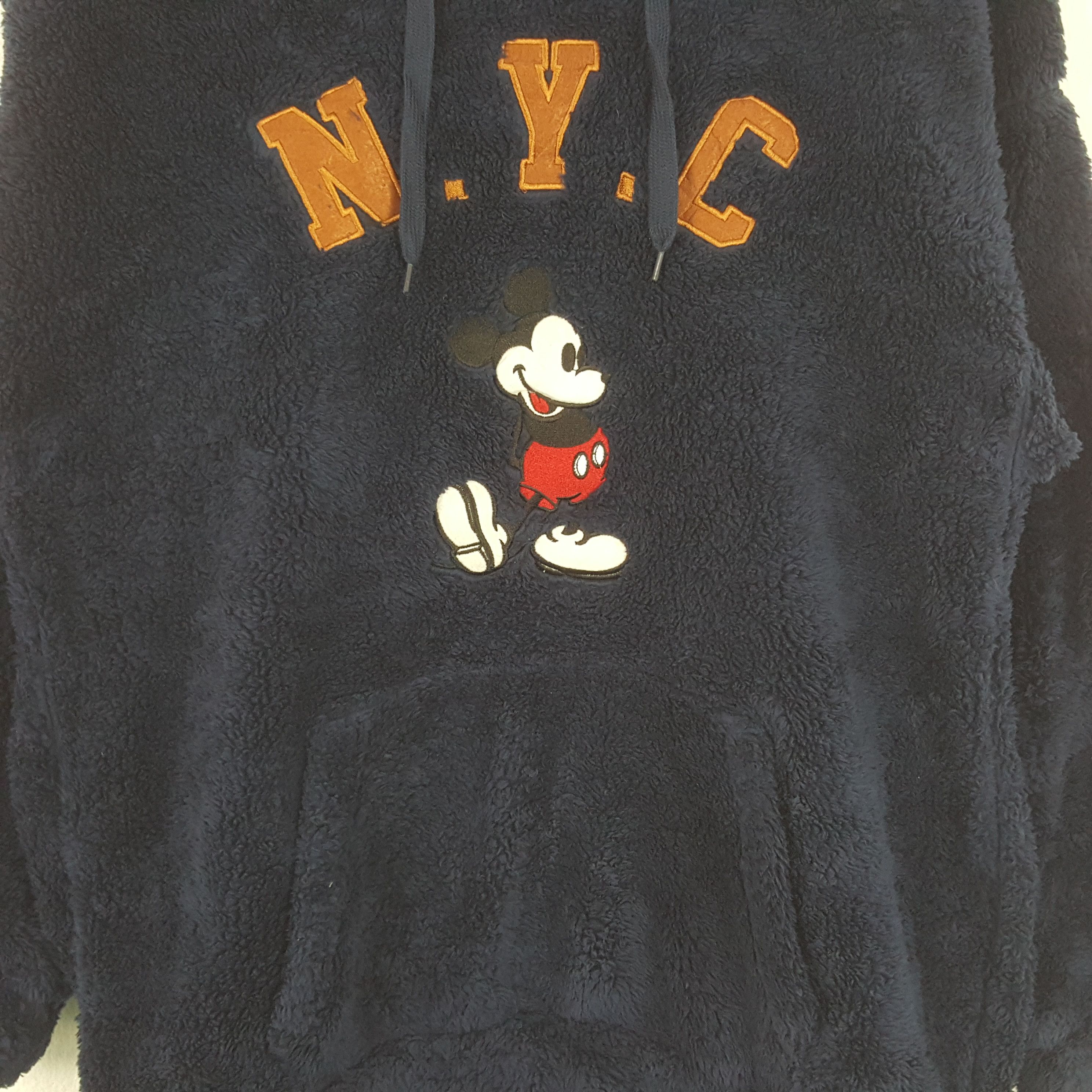 Disney × Mickey Mouse × Vintage Vintage N.Y.C Mickey Mouse American Cartoon Fleece Hoodies Size US S / EU 44-46 / 1 - 2 Thumbnail