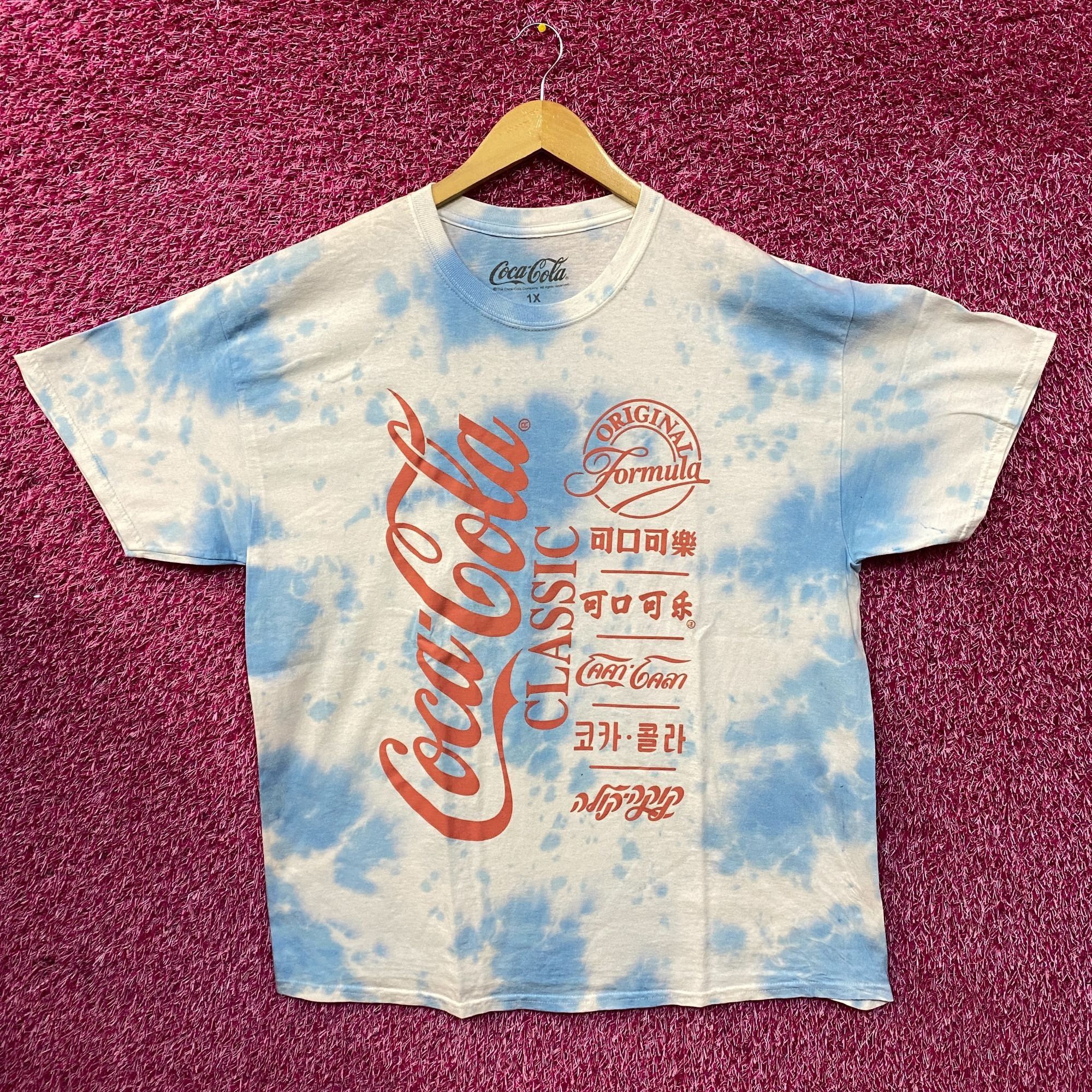 Coca Cola Coca Cola Classic Vintage Style Blue Tie Dye T-Shirt 1X Size US XL / EU 56 / 4 - 1 Thumbnail