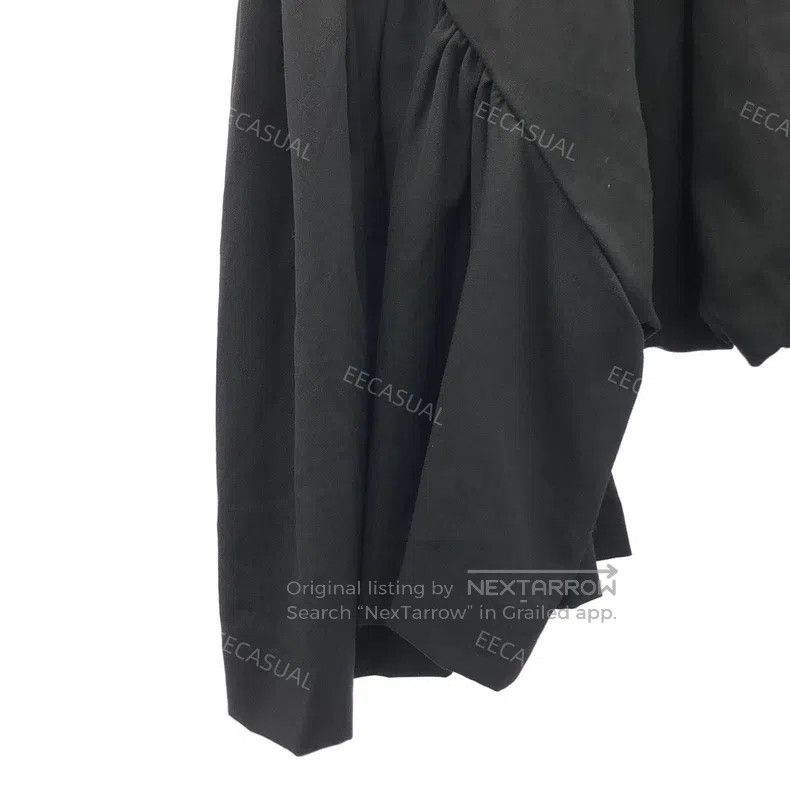 Comme des Garcons Comme Des Garcons size XS Black 100% wool pleated wide leg Size 23" - 6 Thumbnail