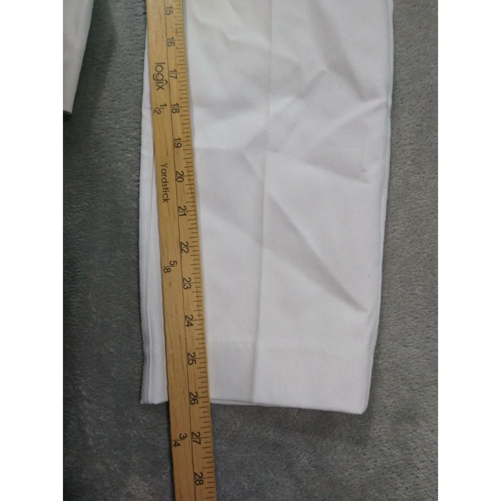 Spanx SPANX Pants Women Medium White Slim Straight Ponte Pull On Stretch Adult M White Slim Straight Ponte Slacks 26 Inseam 28 Waist Womens Size 32" / US 10 / IT 46 - 5 Thumbnail