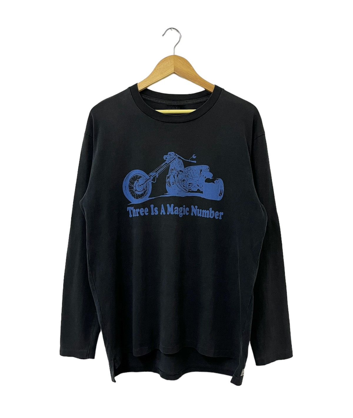 image of Vintage Hysteric Glamour Racing Motorcycles Japan Tshirt in Black, Men's (Size Large)