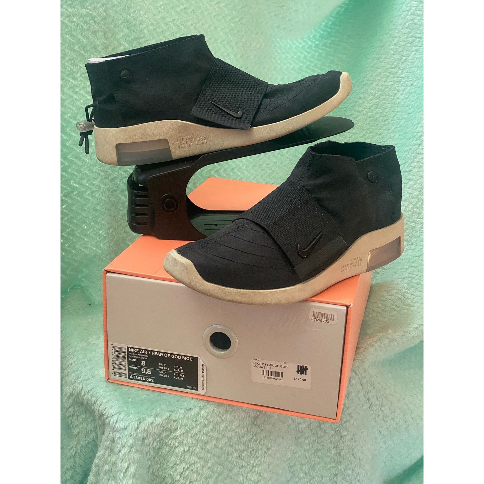 Nike Nike Air Fear of God Moc 'Black' m8 w9.5 Size US 8 / EU 41 - 2 Thumbnail