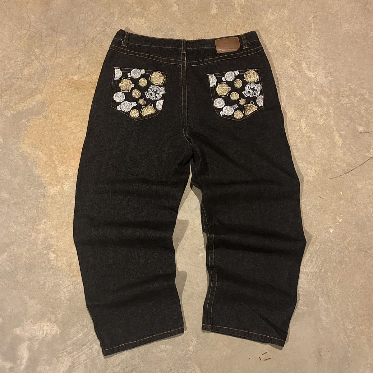 JNCO Crazy Vintage Y2K Embroidered Pocket Baggy Jeans Skater JNCO Size US 38 / EU 54 - 1 Thumbnail