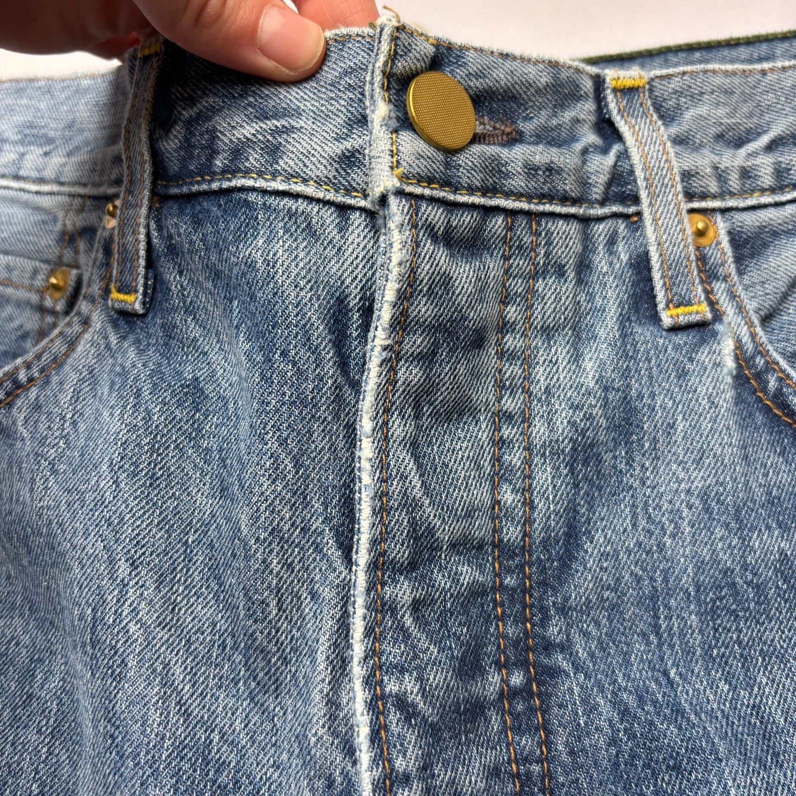 Sid Mashburn $175 Sid Mashburn Slim Straight Jeans 32x30 Made in USA Size US 32 / EU 48 - 11 Thumbnail