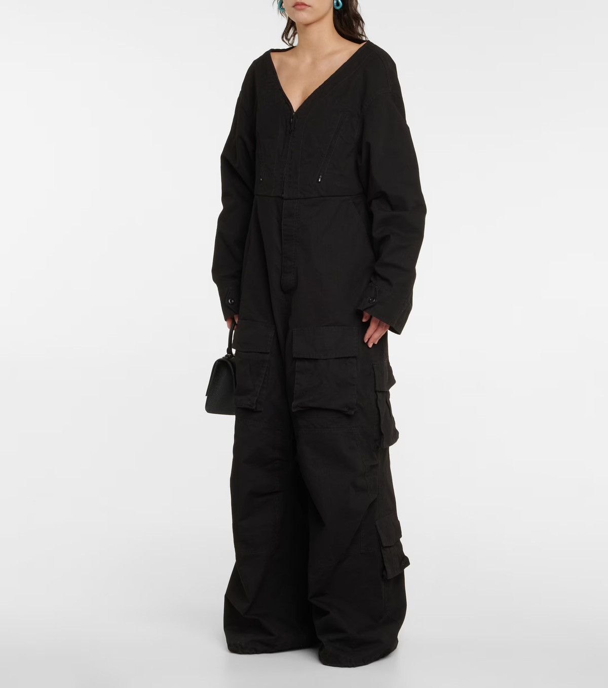 Balenciaga Balenciaga cargo jumpsuit. Size 26" / US 2 / IT 38 - 1 Thumbnail