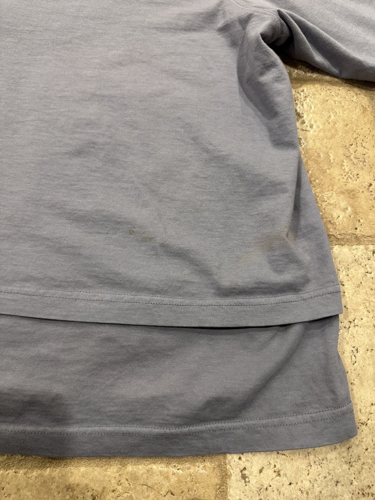 Rick Owens Rick Owens DRKSHDW Stone/Blue Purple Layered Hustler Hoodie Size US L / EU 52-54 / 3 - 9 Thumbnail