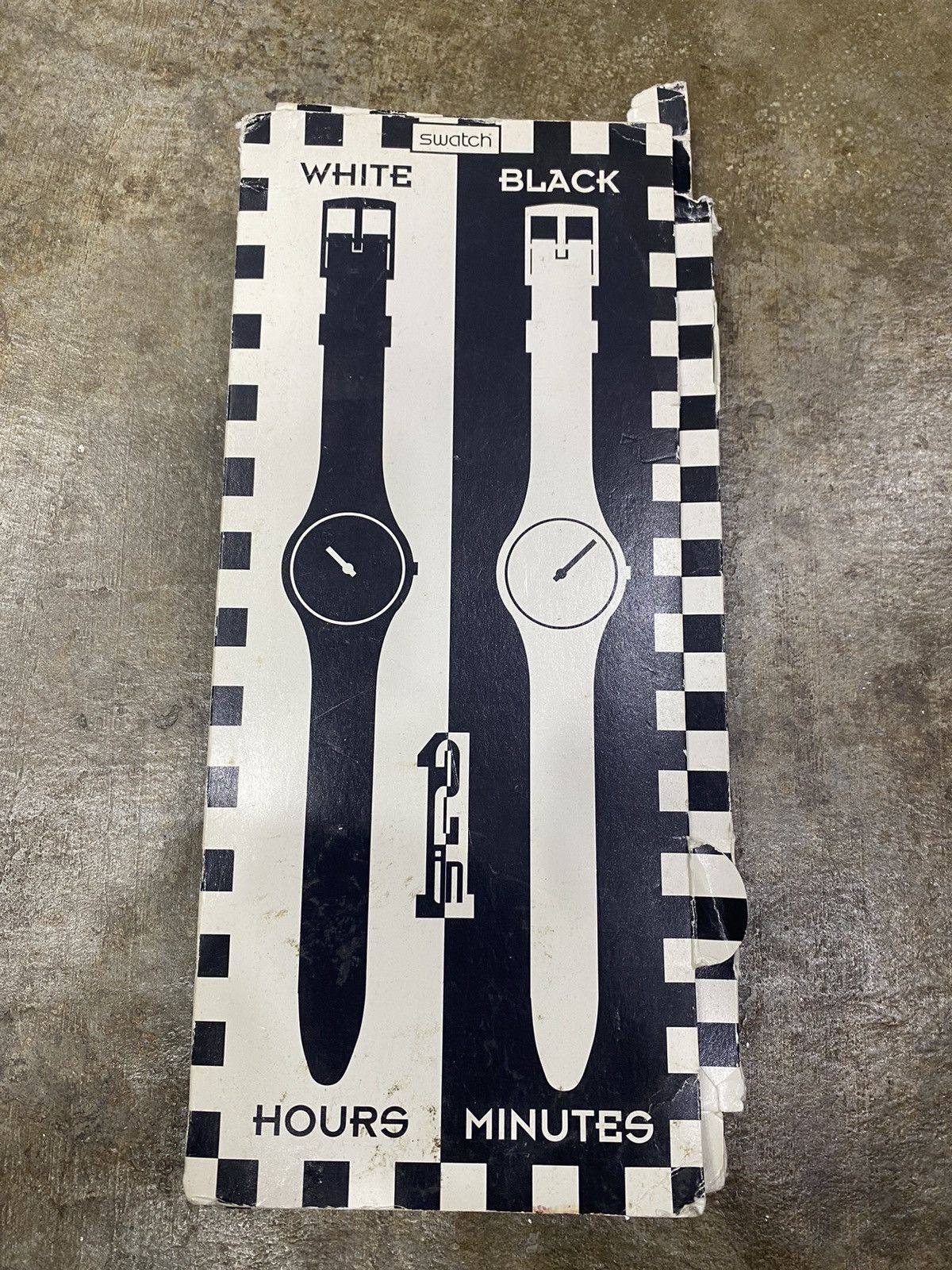 Swatch × Vintage Vintage 90s Swatch Black & white watch Size ONE SIZE - 1 Thumbnail