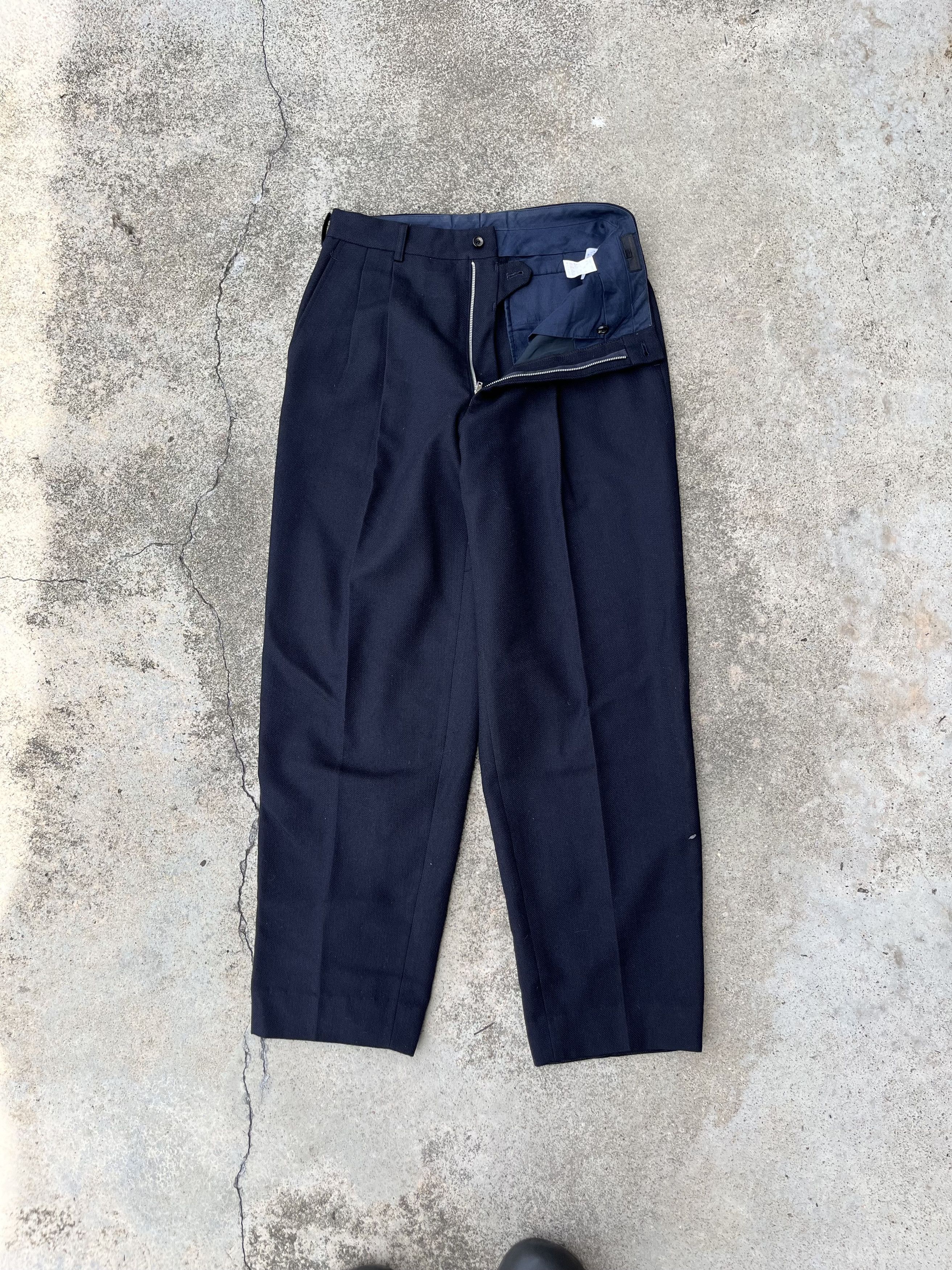 Comme des Garcons × Comme des Garcons Homme Plus × Vintage AW91 Comme Des Garcons Gabardine Wool Pants Size US 30 / EU 46 - 6 Thumbnail