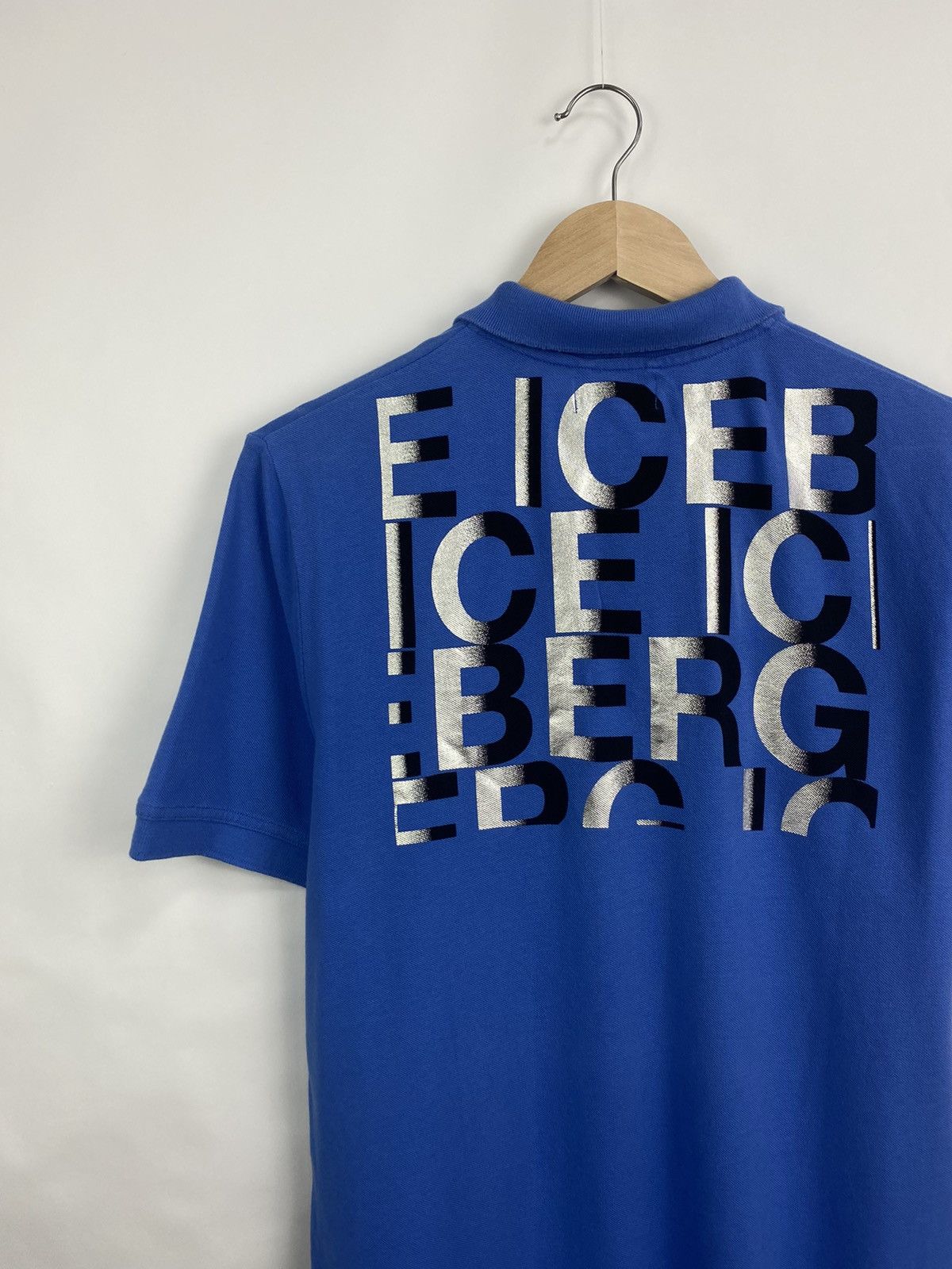 Iceberg 🇺🇸 Vintage 90s Iceberg Polo T-Shirt Rare Retro Hype Y2K Size US M / EU 48-50 / 2 - 2 Thumbnail