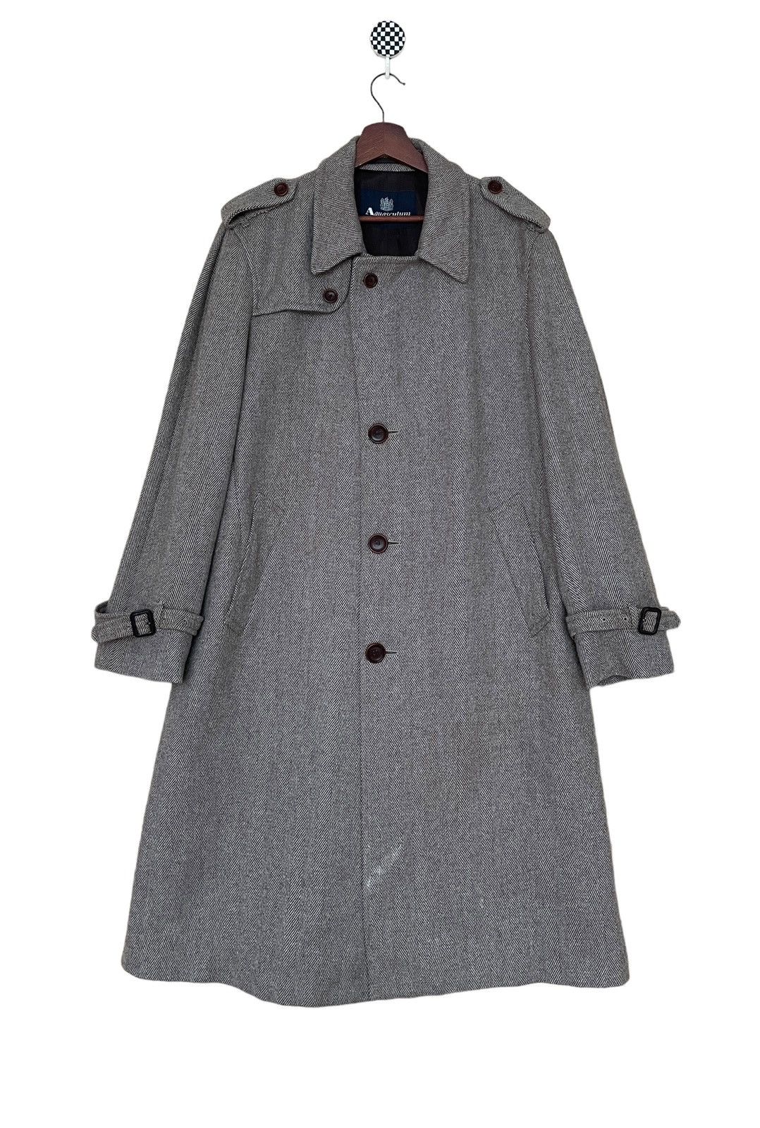 Vintage Brand Aquascutum 100% Wool Trench Coat 1990s