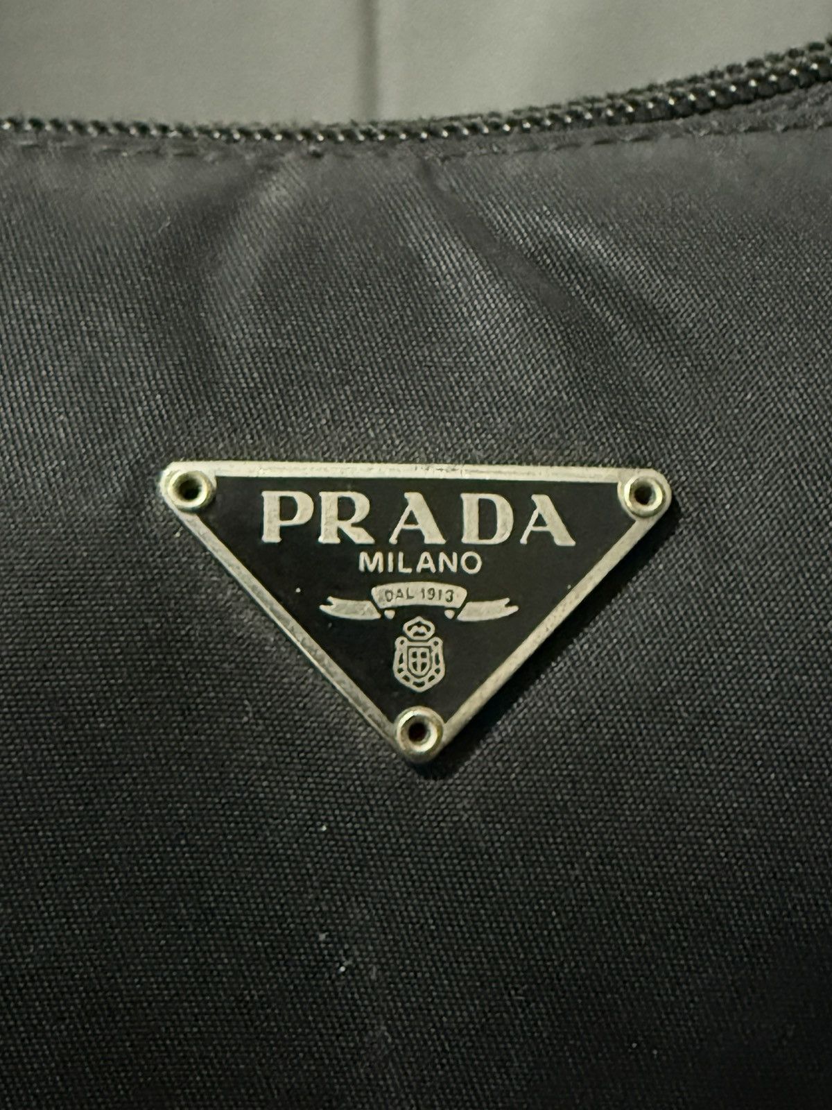 Prada Vintage Prada Black Nylon Hobo Shoulder Bag Size ONE SIZE - 10 Thumbnail