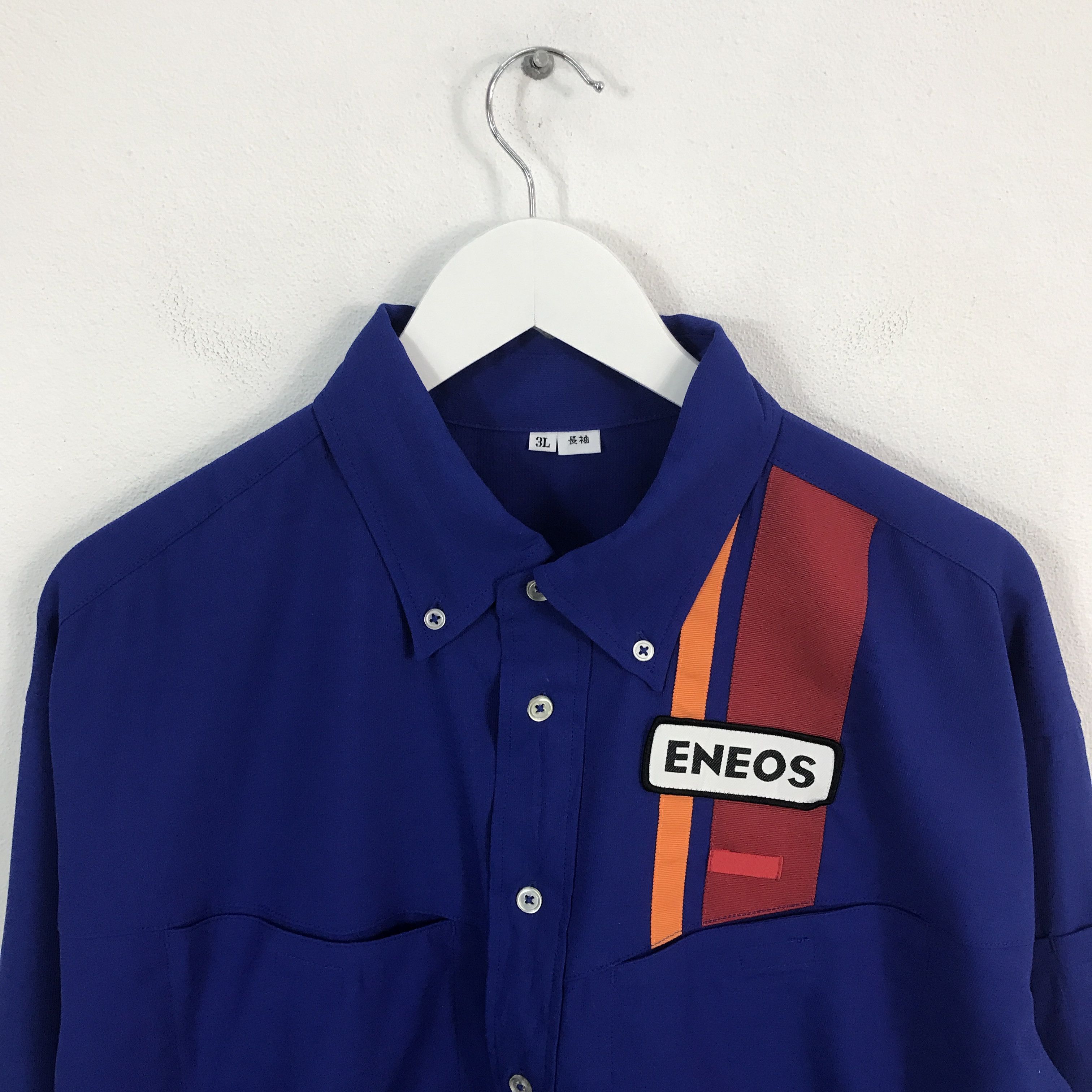 Other Rare ENEOS Worker Button Up Shirt Size US XL / EU 56 / 4 - 2 Thumbnail