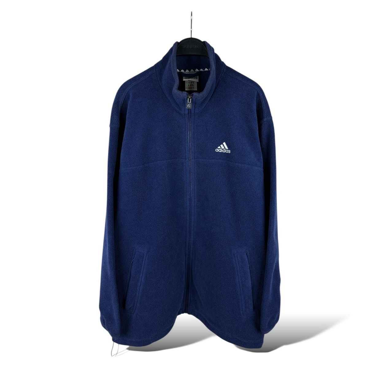 Adidas Vintage 00’s Adidas Full Zip Oversized Fleece Jacket Y2K Size US M / EU 48-50 / 2 - 1 Thumbnail