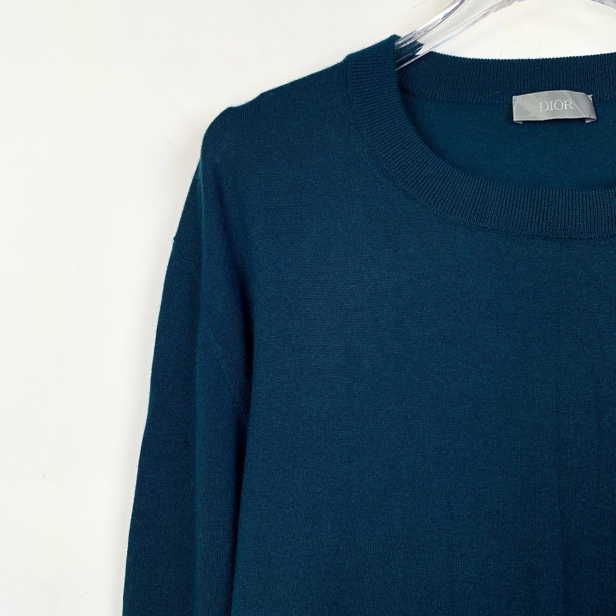 Dior Dior Deep Blue Cashmere Round-Neck Long-Sleeved Sweater XL L Size US XL / EU 56 / 4 - 4 Thumbnail