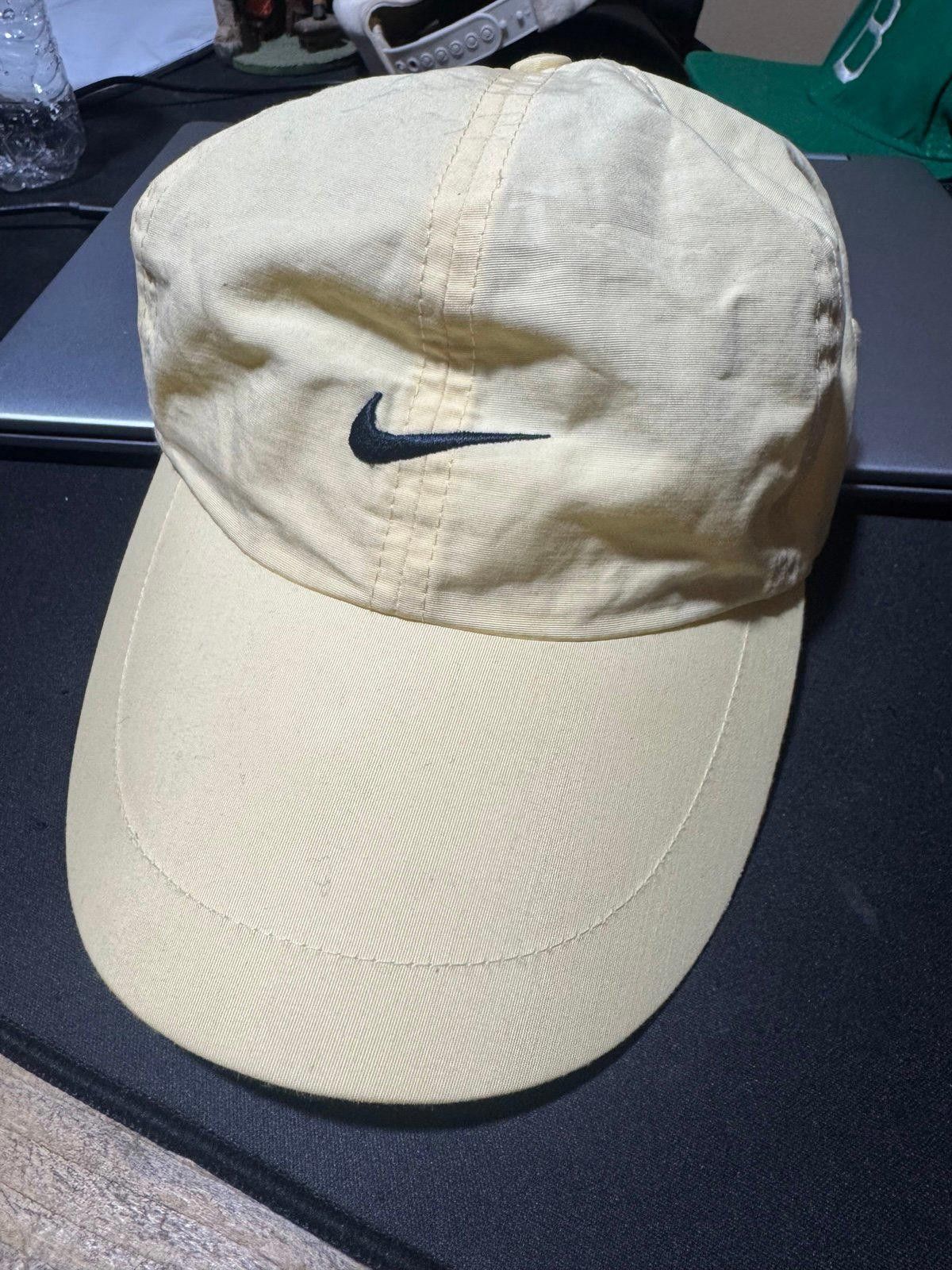 Nike Vintage Nike Yellow Center Swoosh Strapback Cap Rare Mens Size ONE SIZE - 3 Thumbnail