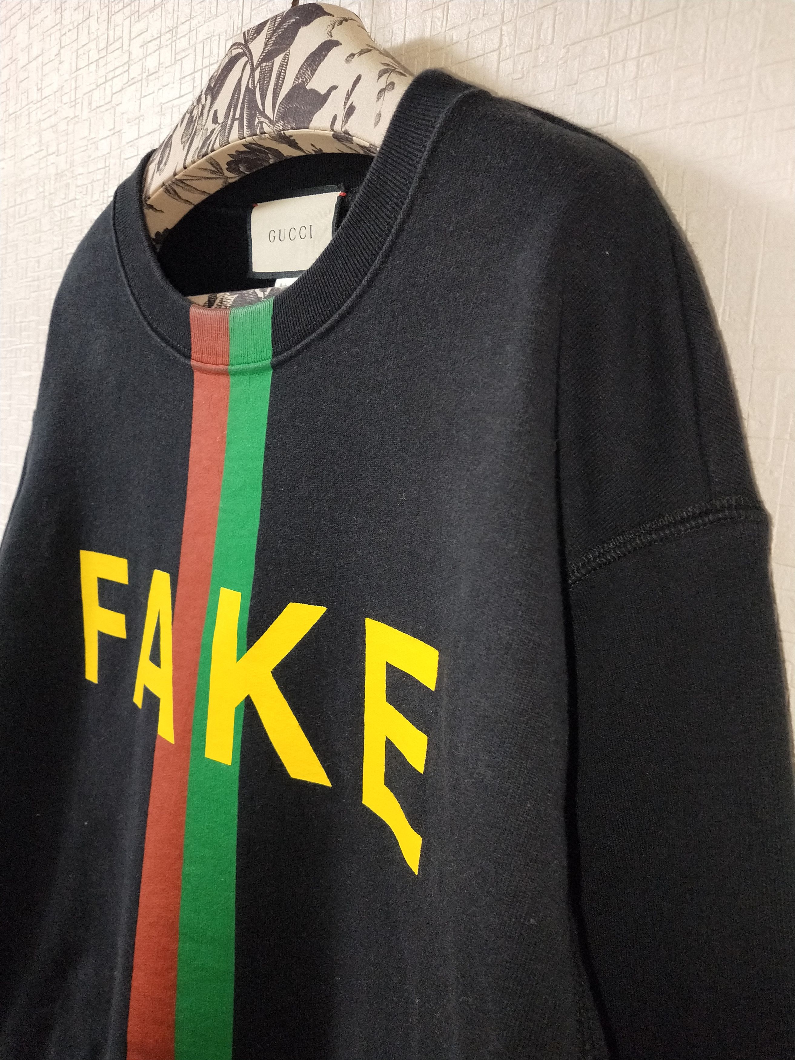 Gucci 'Not Fake' Sweatshirt Size US M / EU 48-50 / 2 - 3 Thumbnail